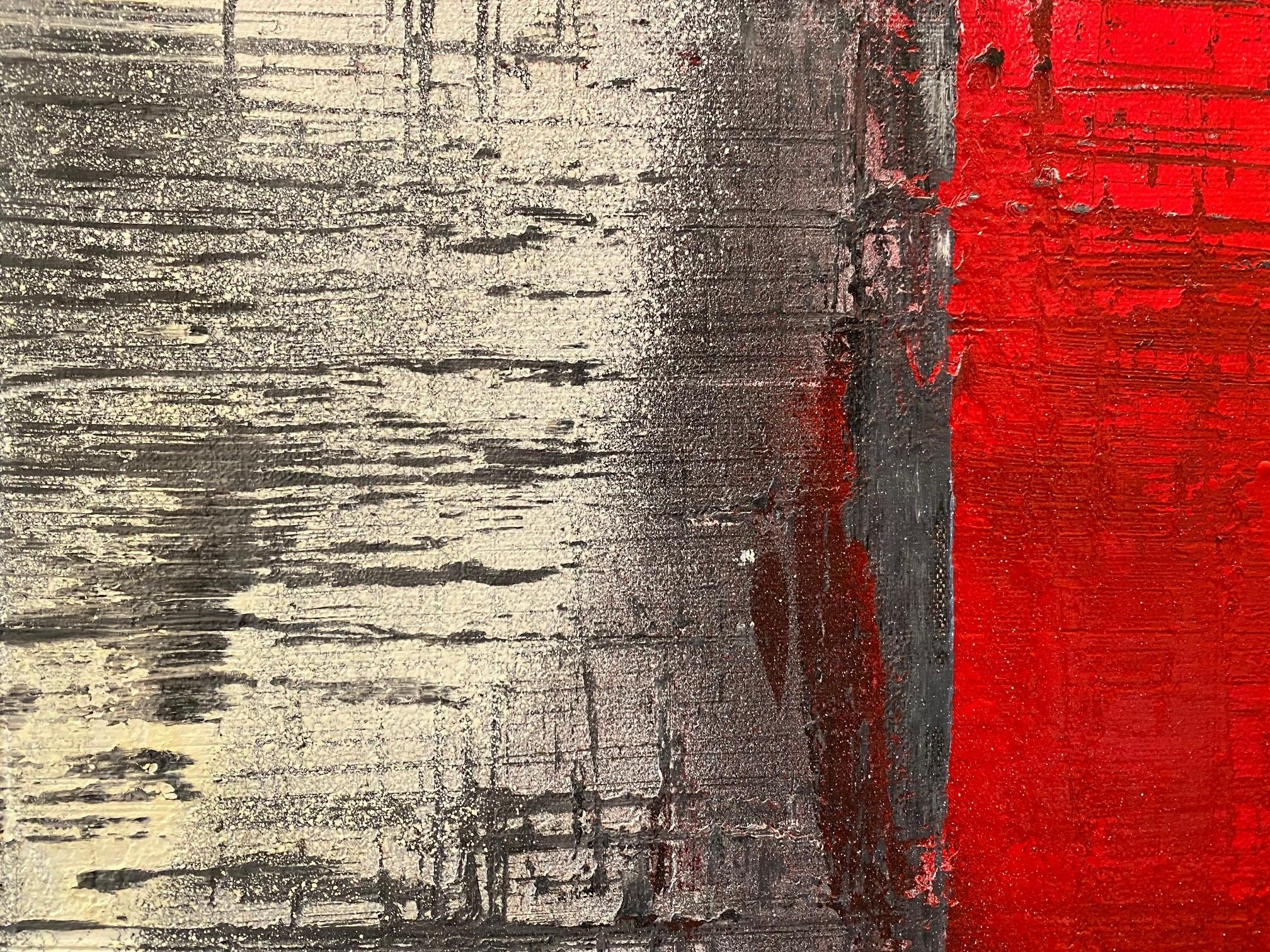 The canvas pulsates with energy, as bold strokes and intricate details create a sense of perpetual motion. 'Untitled' captivates the observer with its captivating composition, where the contrasts between vibrant reds and deep blacks, punctuated by