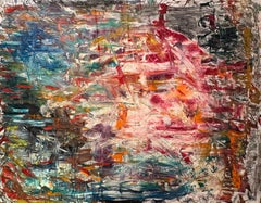 "Untitled" by Frida Willis - Very Large Colorful Abstract Expressionist Painting