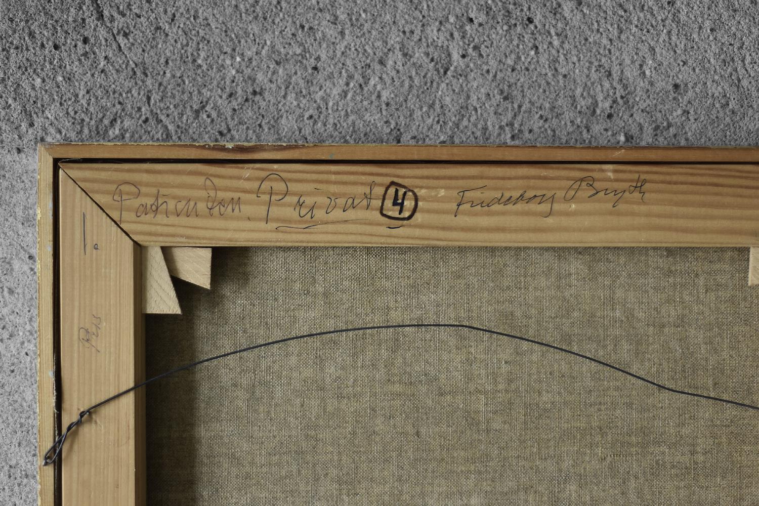 Frideborg Bryth, Patienter Privat, Öl auf Leinwand, 1950er Jahre, gerahmt im Angebot 1