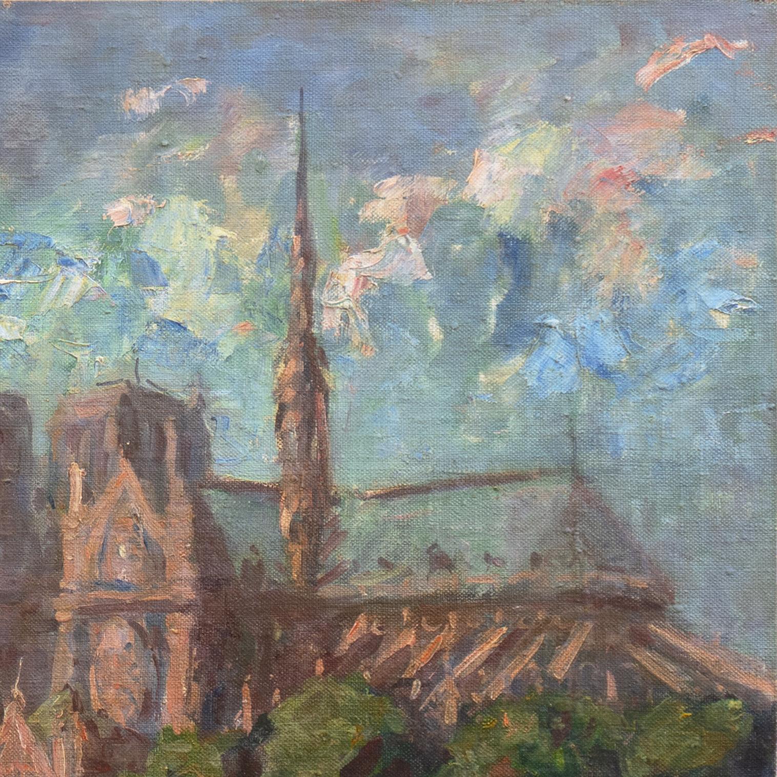 Vista de Notre Dame y la Isla de la Cité
