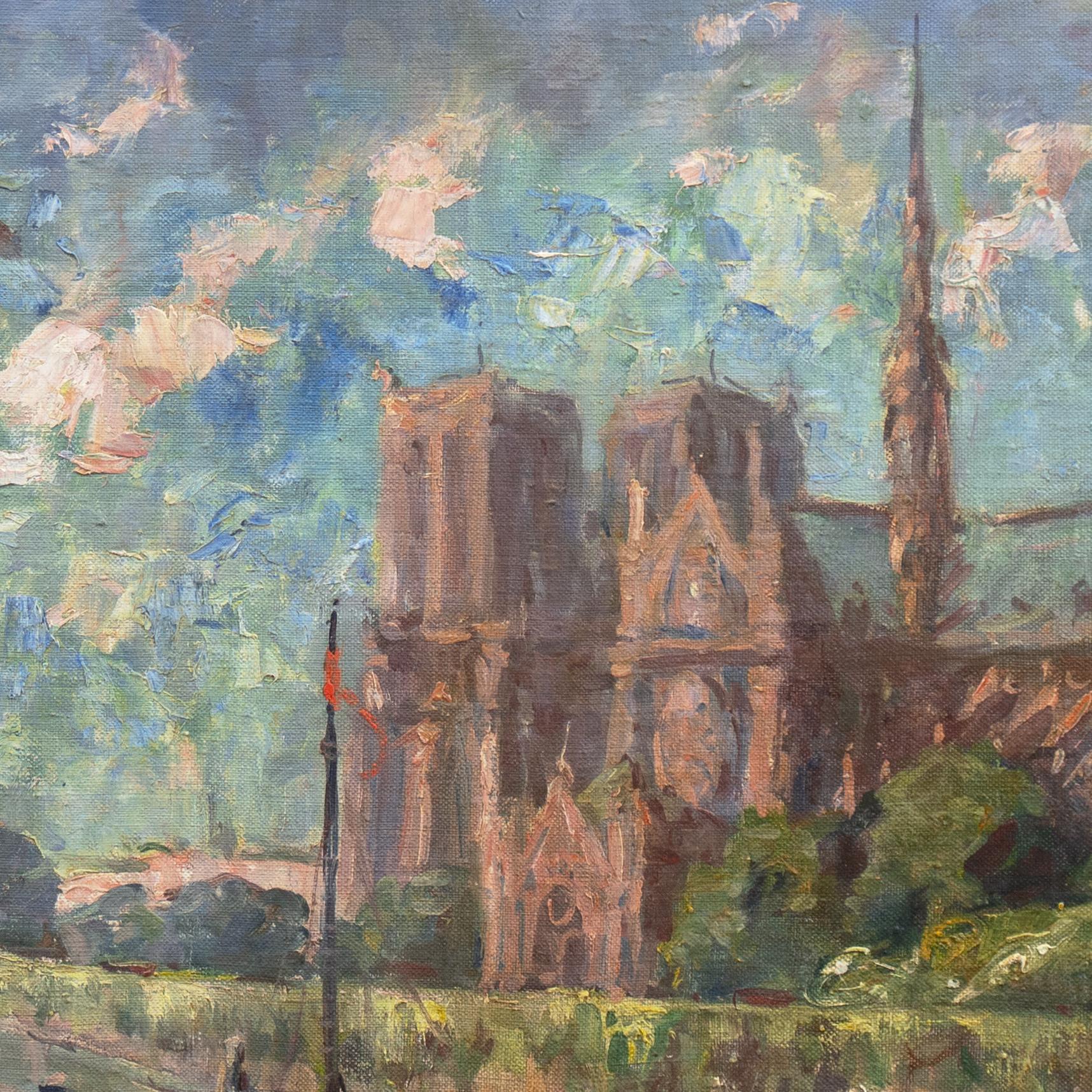 Vista de Notre Dame y la Isla de la Cité
