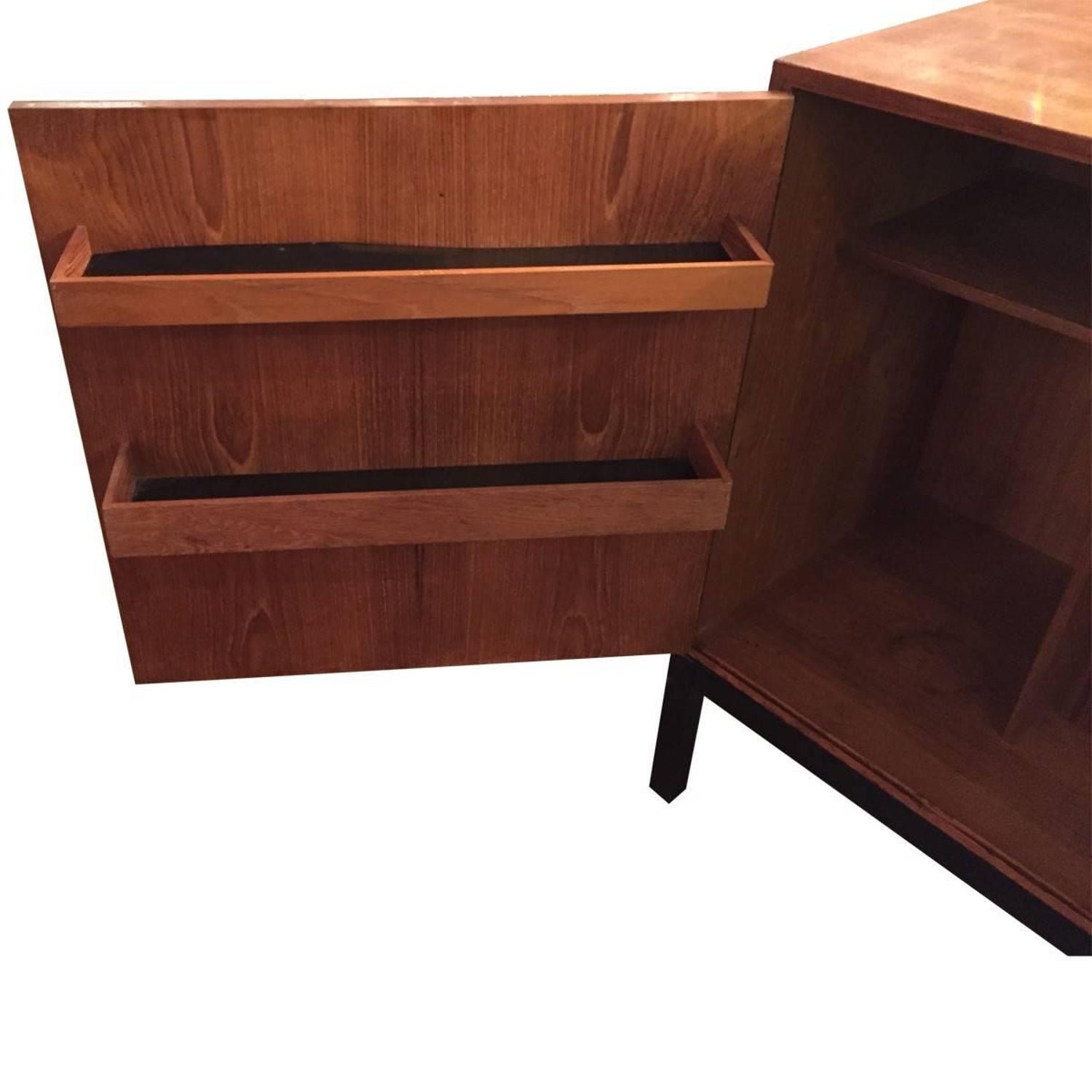Fridge Midcentury Silkeborg Danish Bar Cabinet With Hidden Fridge