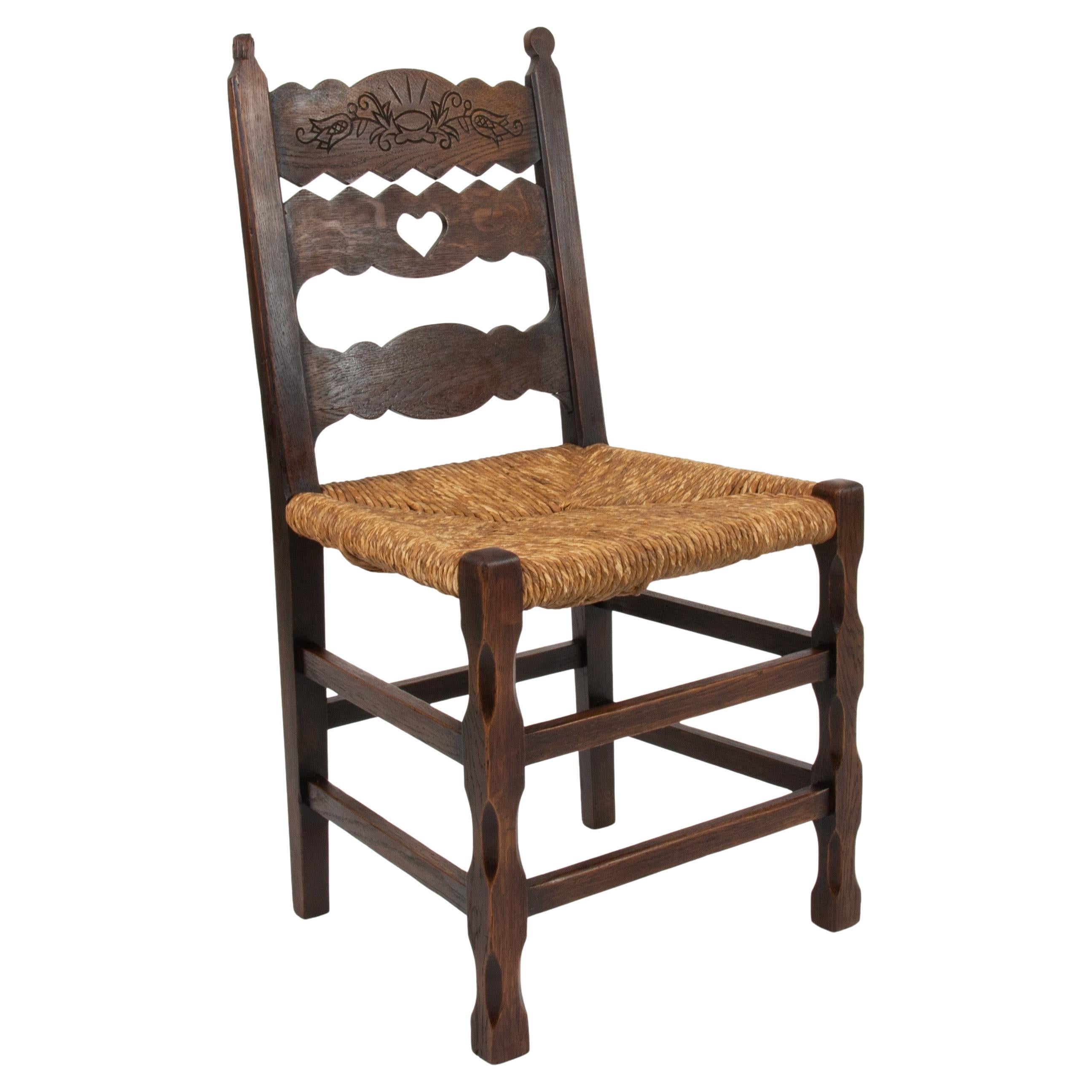 Frido Witte Arts and Craft Chair Model No. 21, around 1908