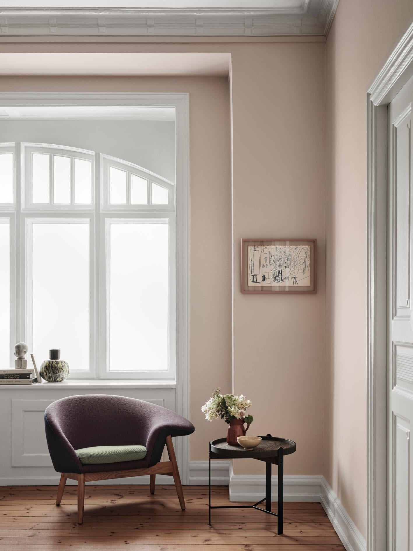 Fried Egg Left Lounge Chair Sheepskin Scandinavian Grey by Warm Nordic 5