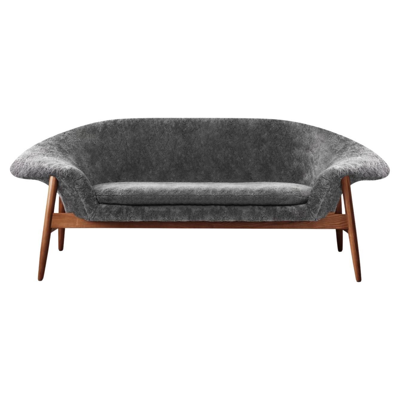 Fried Egg Sofa Sheepskin Scandinavian Grey by Warm Nordic