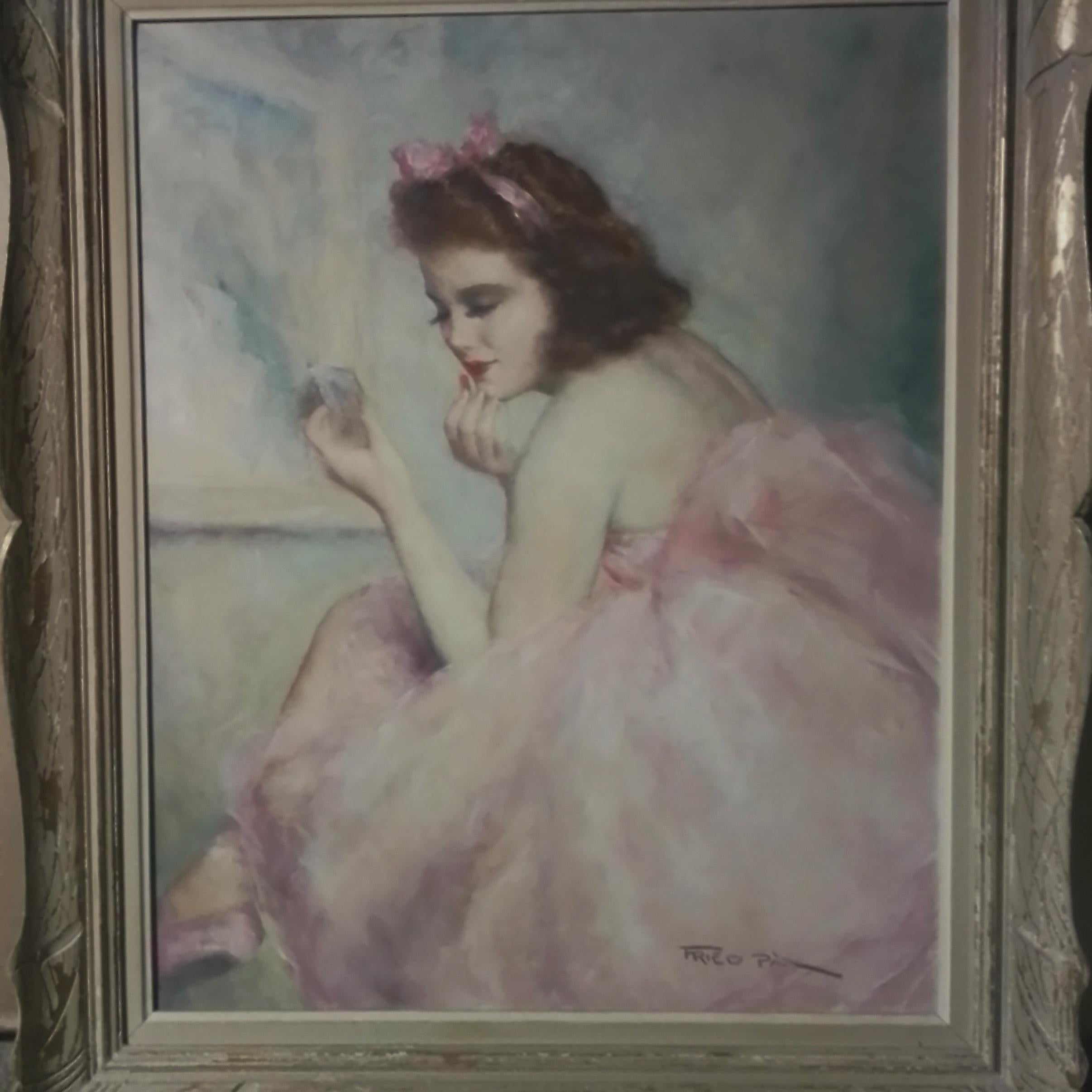Conditions : Original canvas with artist stamp.

Fried was born in Budapest and studied at the Hungarian Academy of Professor Pohl Hugo in Paris in the company of Claude Monet and Lucien Simone. Under Pohl's influence, he executed many portraits,