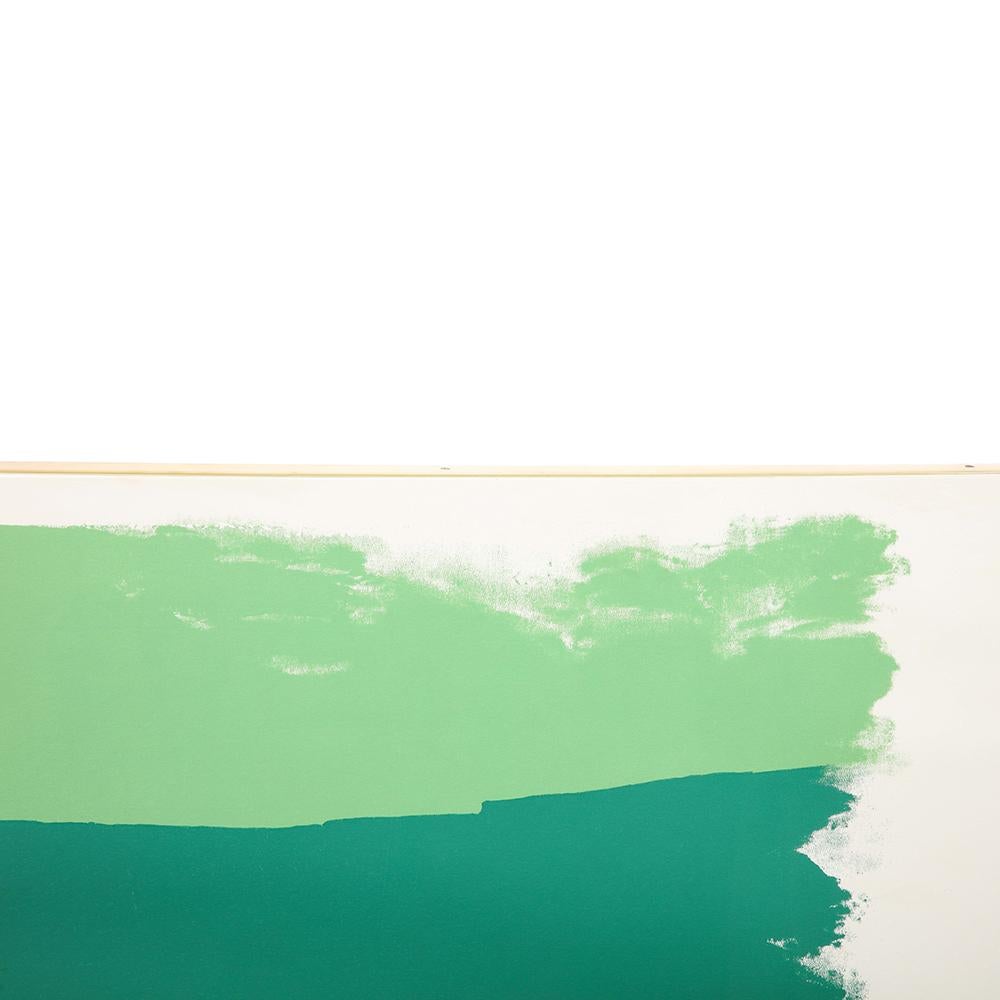 Lithographie Friedel Dzubas, abstraite, bleue, orange, verte, signée en vente 4