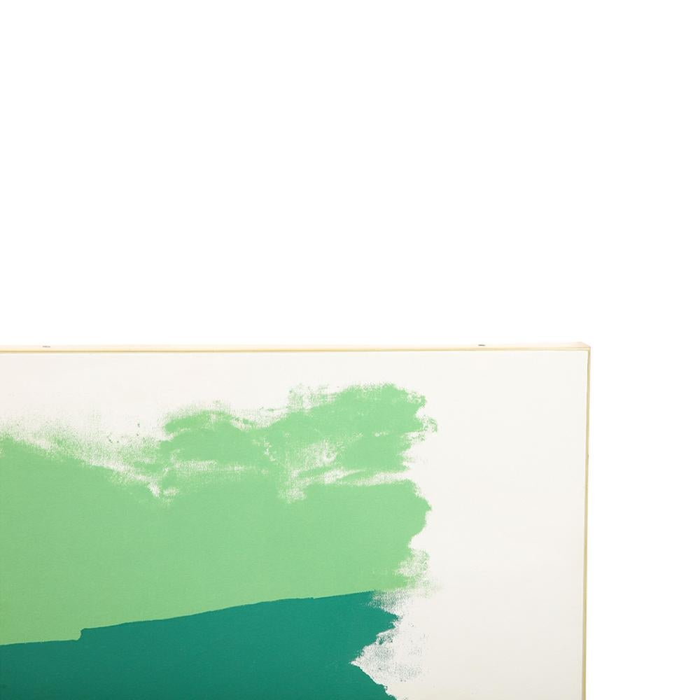 Lithographie Friedel Dzubas, abstraite, bleue, orange, verte, signée en vente 1