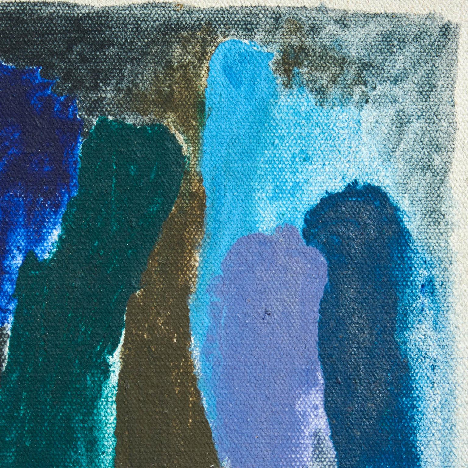 Fusione delle tenebre - Abstract Painting Beige di Friedel Dzubas