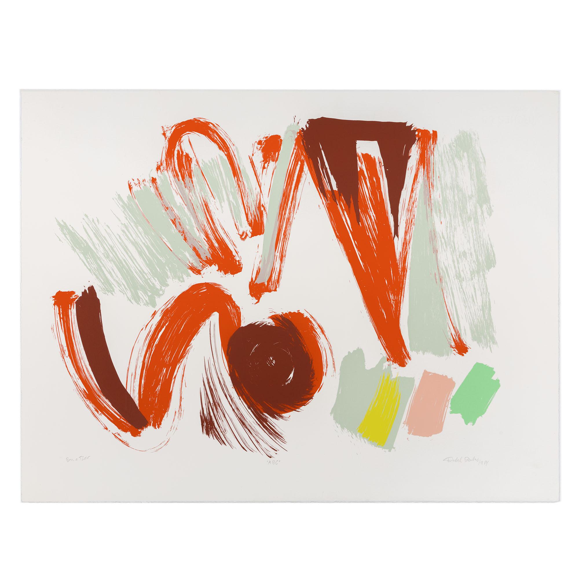 Friedel Dzubas Abstract Print - ABC