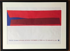 Hand signed and numbered Emmerich gallery exhibition poster, 1967