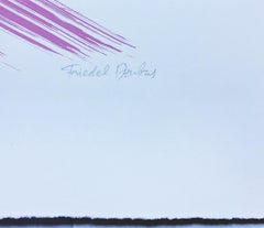 Friedel Dzubas - Night Star Abstract Expressionist silkscreen Color Field Signed