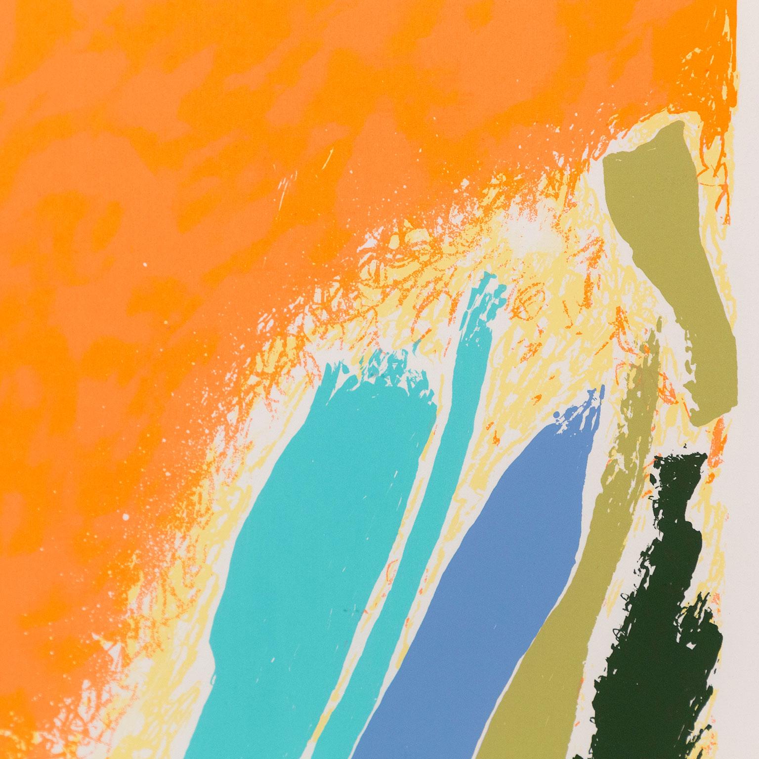 Fugue - Beige Abstract Print by Friedel Dzubas