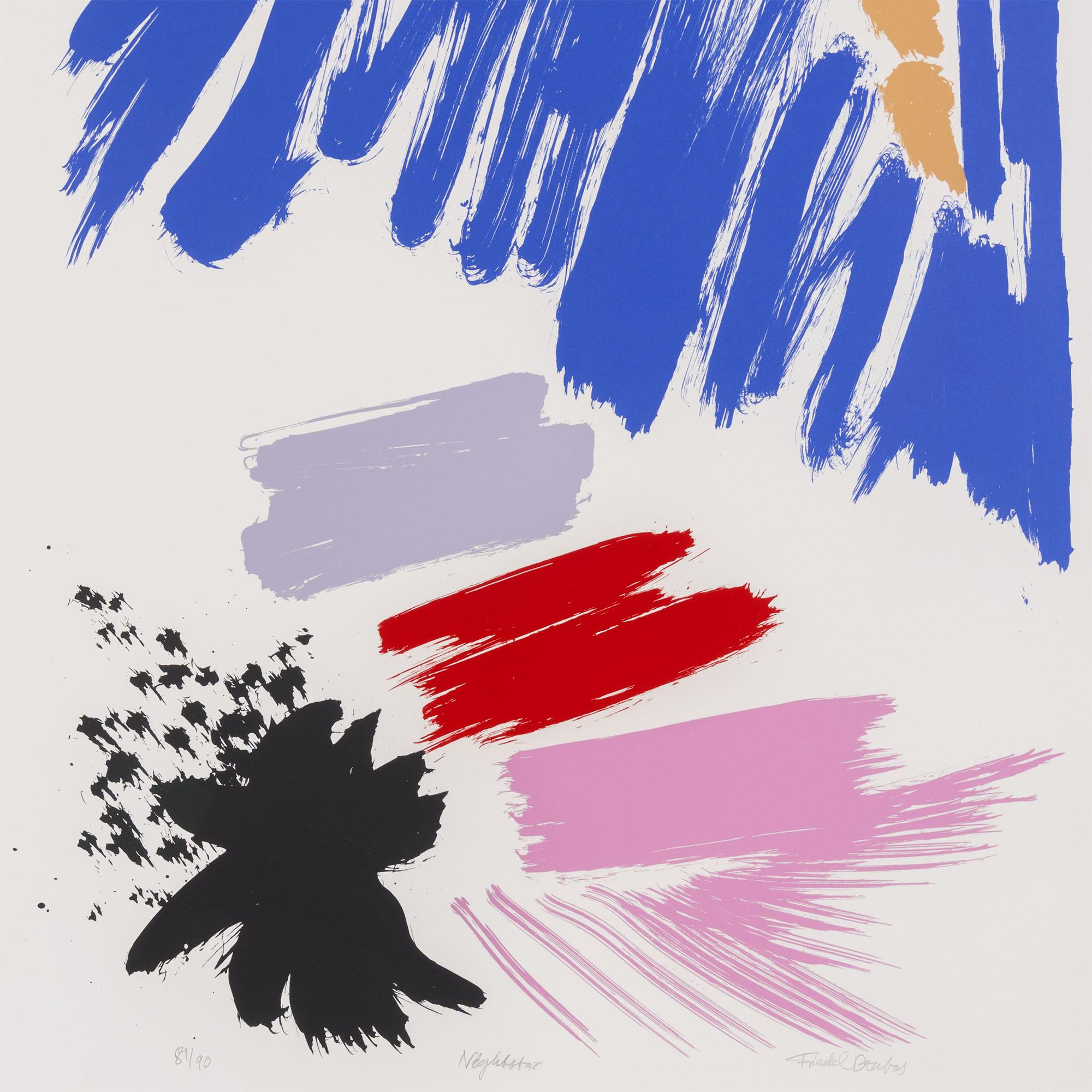 Friedel Dzubas (1915-1994) was a Berlin-born, American abstract painter and a key artist associated with both the New York School and the Color Field movement. 

Dzubas studied art in Germany before fleeing the Nazi regime in 1939 and settling in