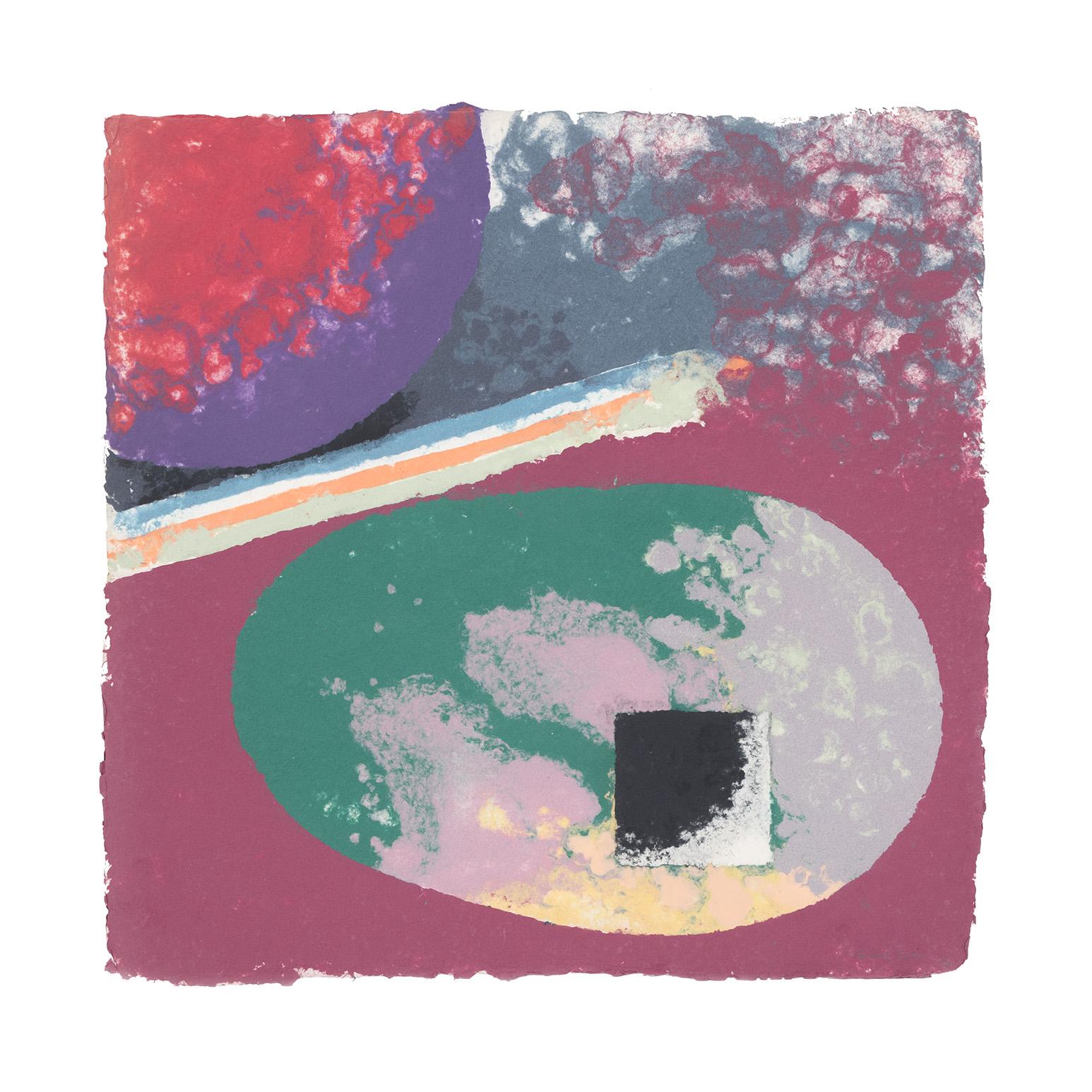 Senza titolo (Uovo cosmico) - Print di Friedel Dzubas
