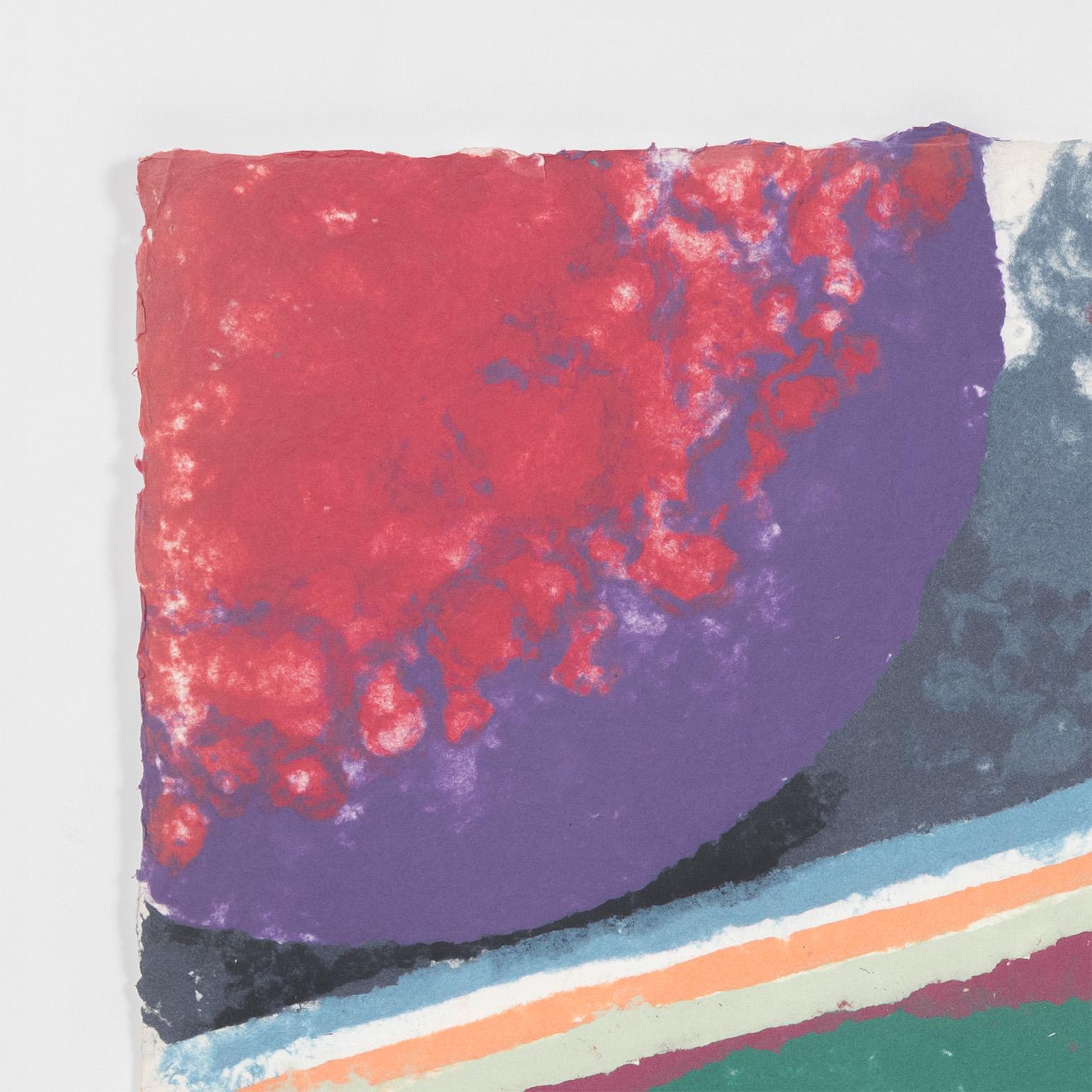 Senza titolo (Uovo cosmico) - Print Astrattismo geometrico di Friedel Dzubas