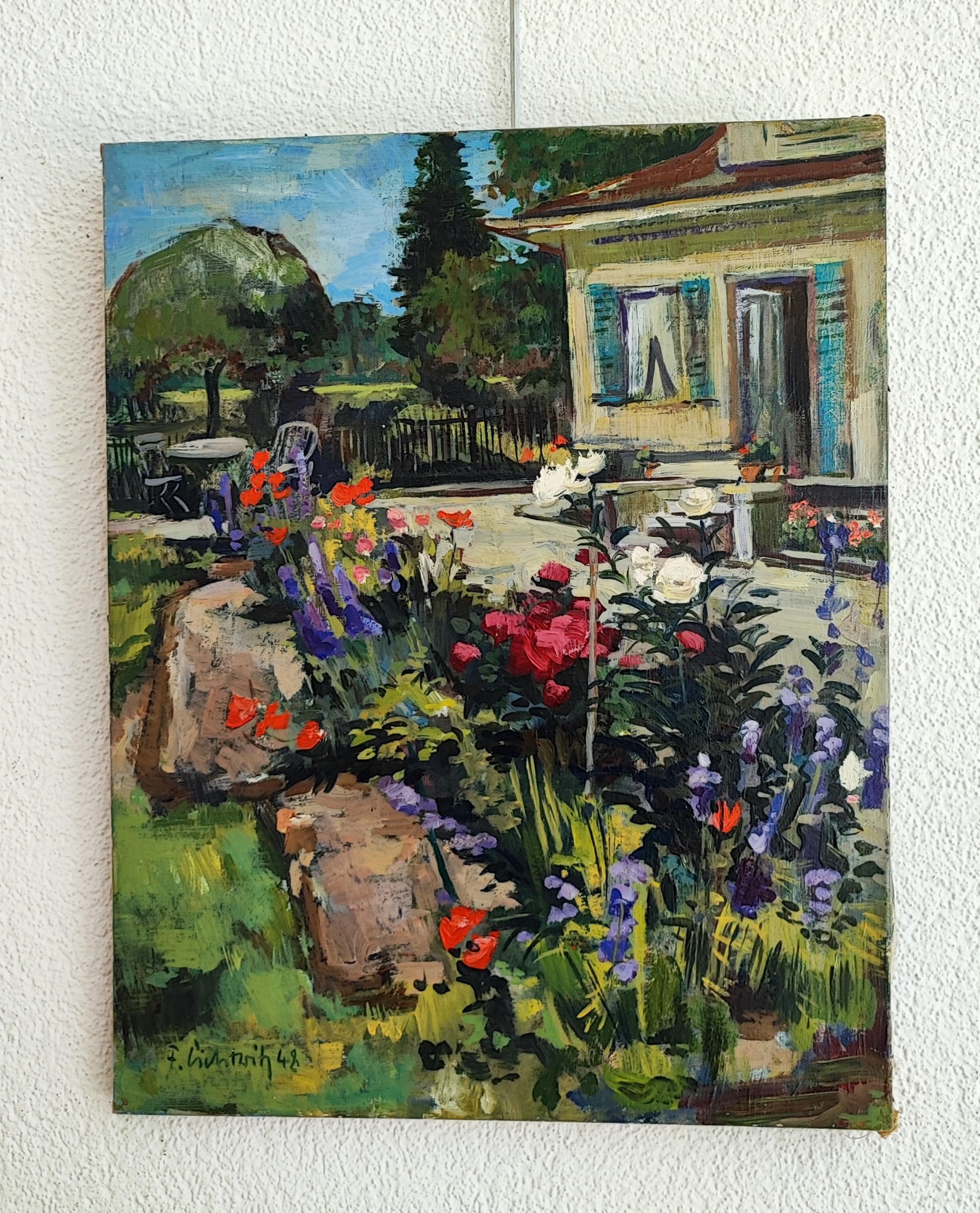 Parterre - Painting de Friedemann Lichtwitz