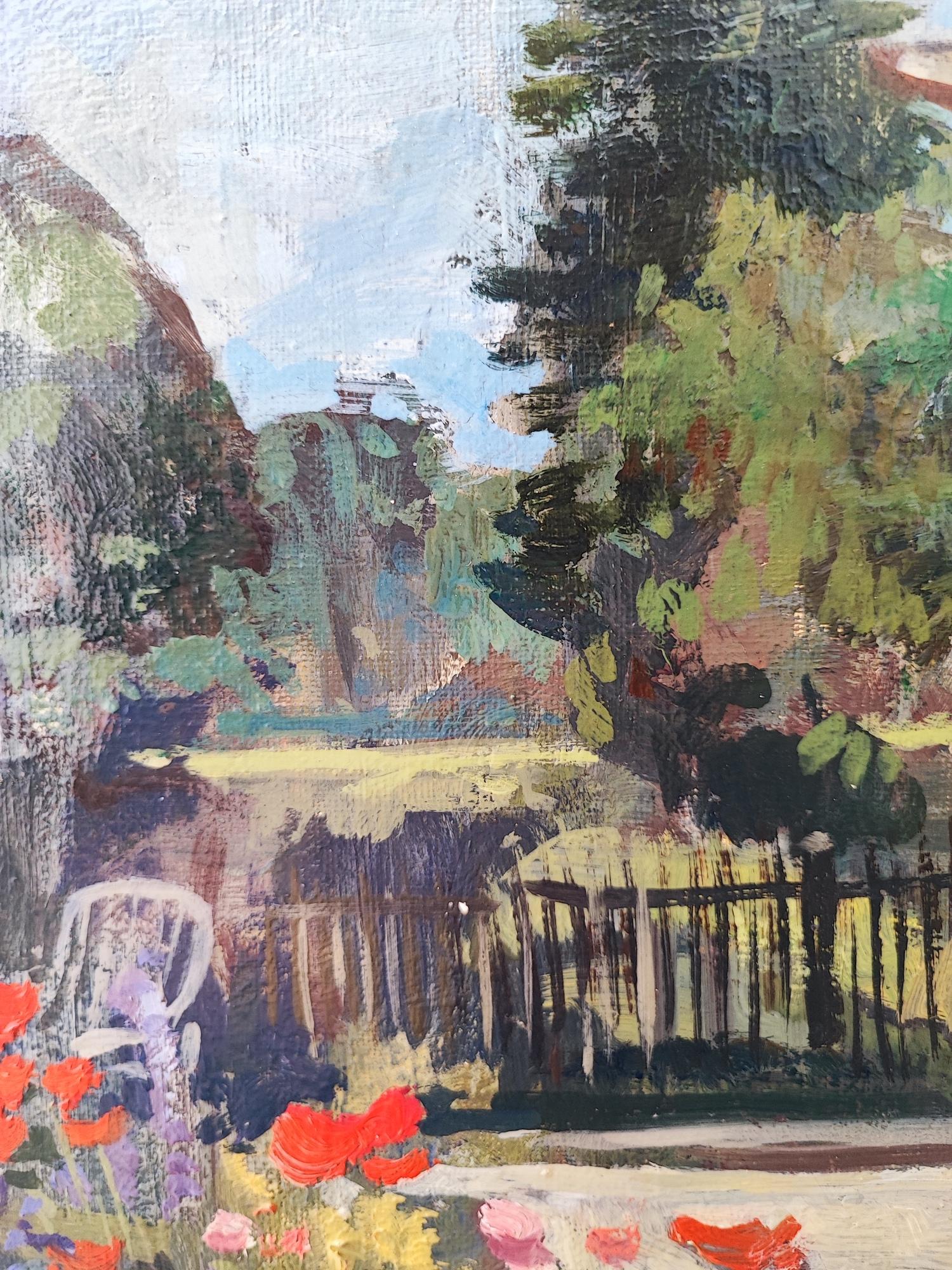 Parterre - Still-Life Painting Gris de Friedemann Lichtwitz