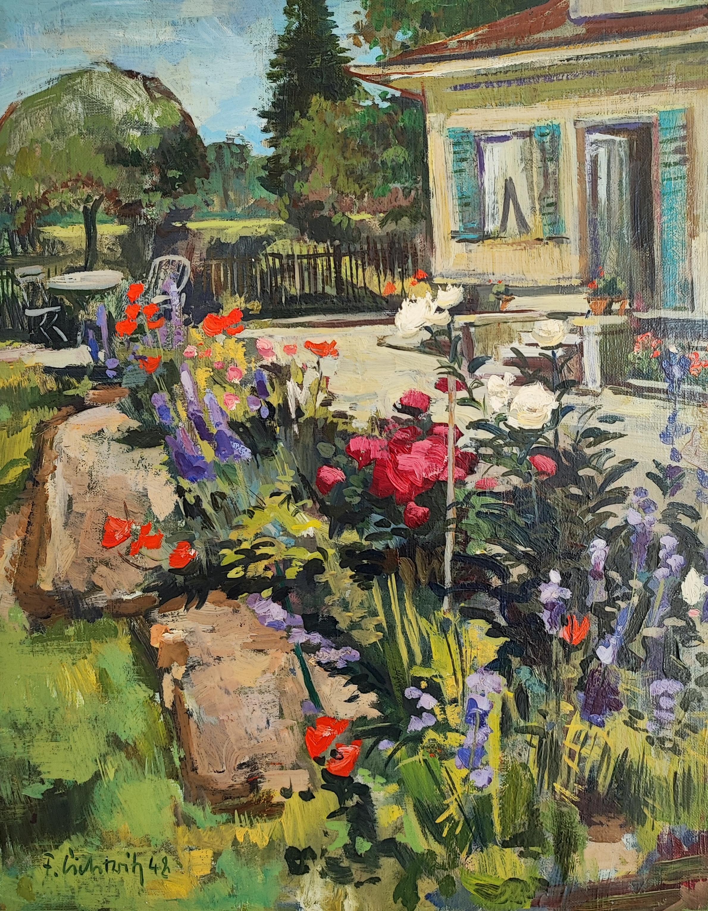Friedemann Lichtwitz Still-Life Painting - Flower bed