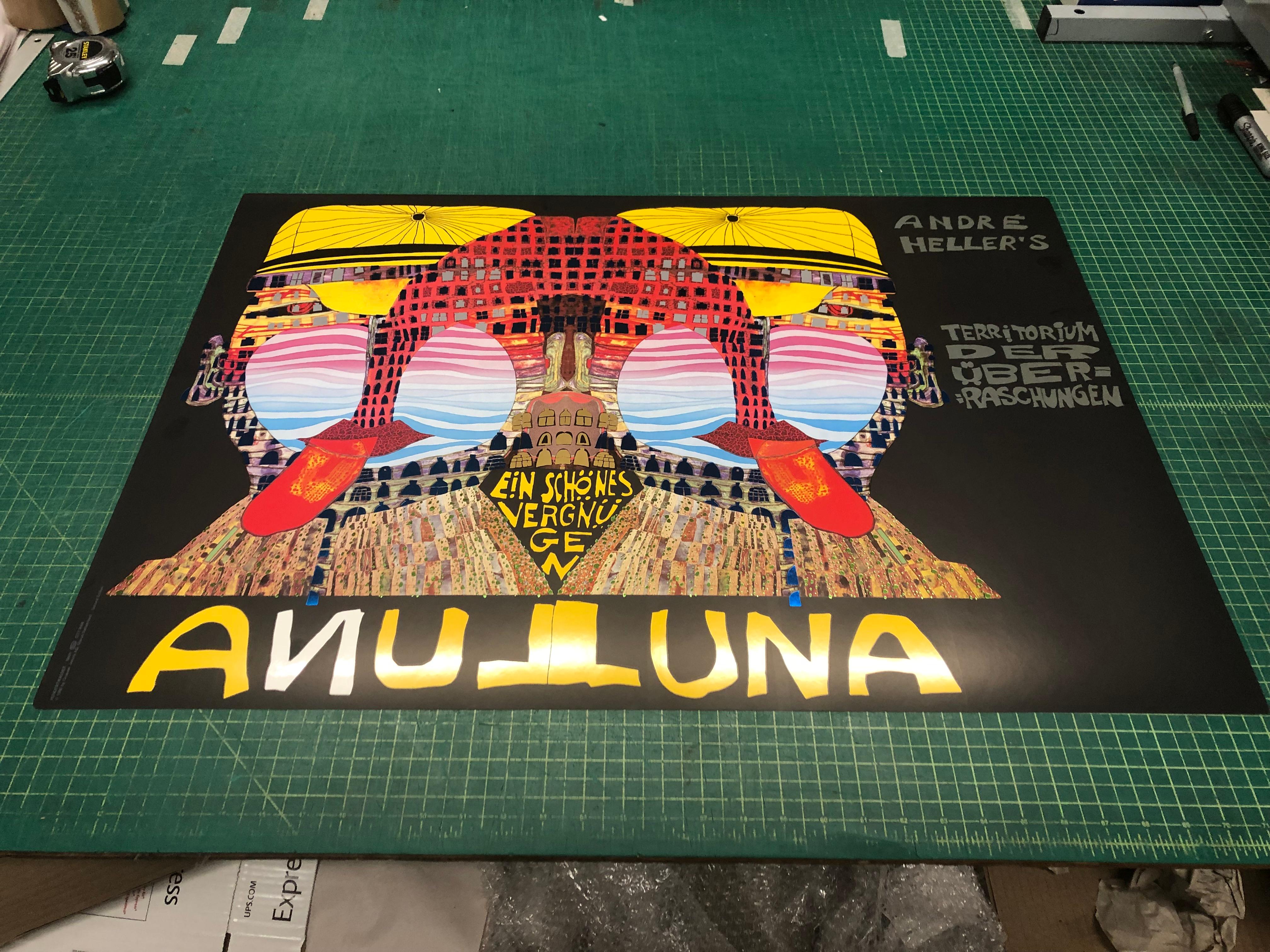 1990 Friedensreich Hundertwasser 'Luna Luna' Contemporary Multicolor Germany Ser For Sale 1