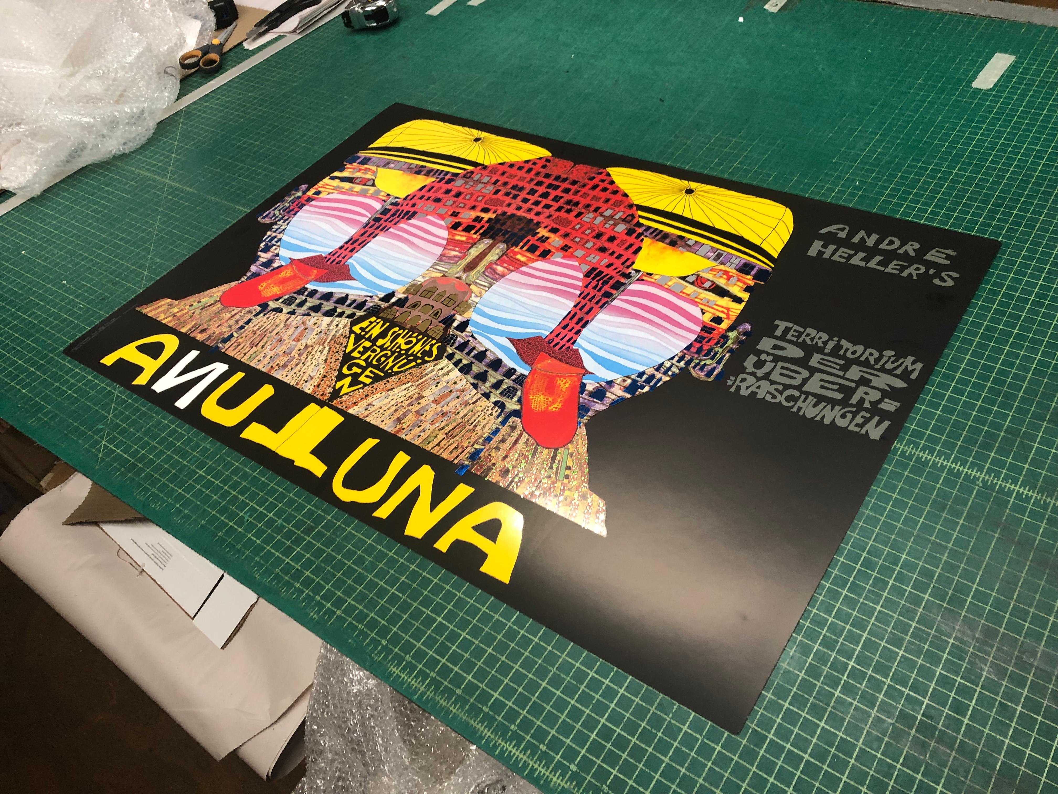 1990 Friedensreich Hundertwasser 'Luna Luna' Contemporary Multicolor Germany Ser For Sale 3