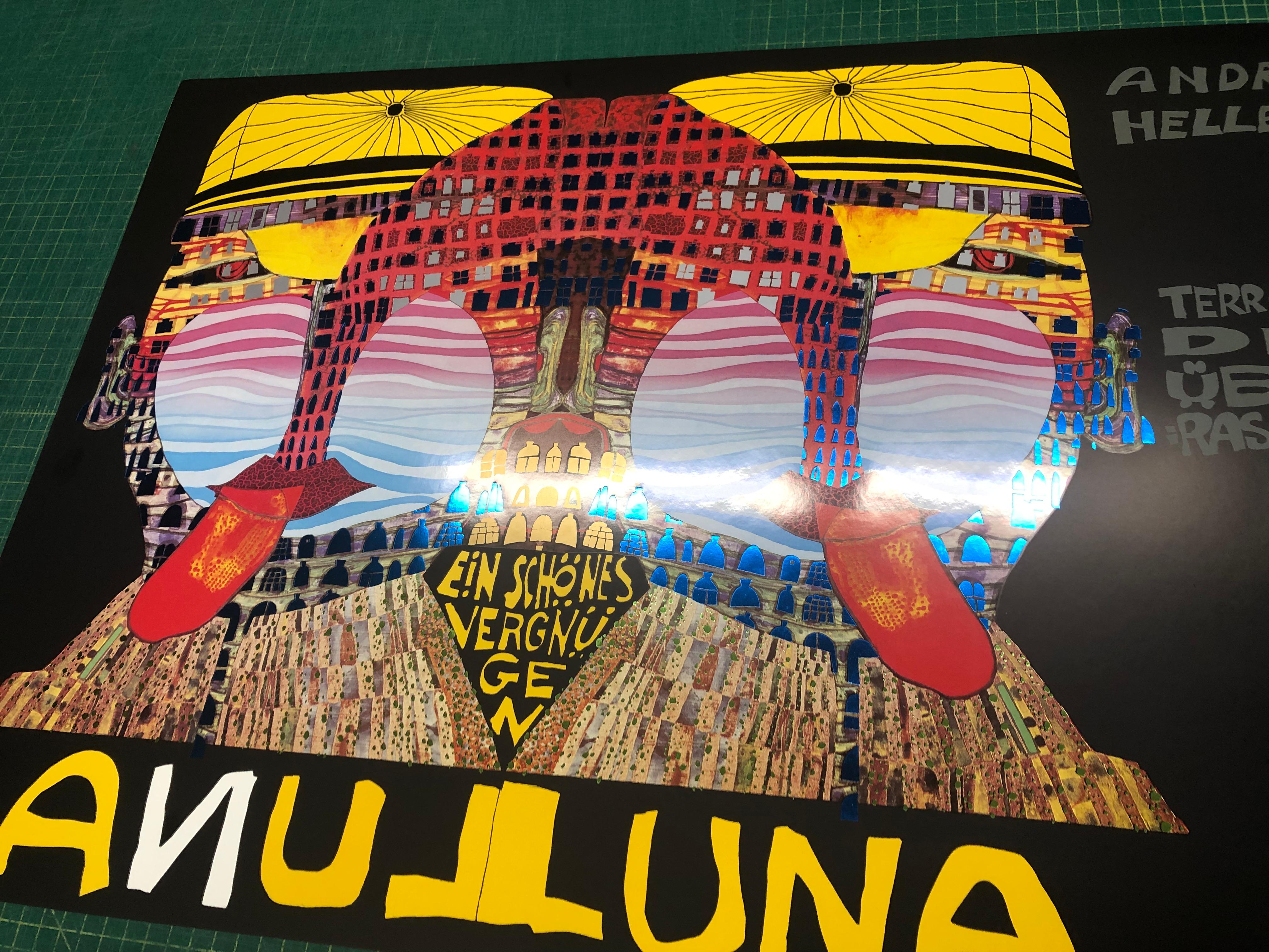 1990 Friedensreich Hundertwasser 'Luna Luna' Contemporary Multicolor Germany Ser For Sale 4