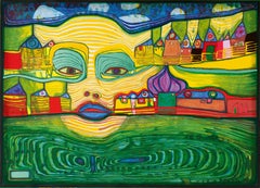 Friedensreich Hundertwasser (1928 - 2000) - Irinaland über dem Balkan - 1971