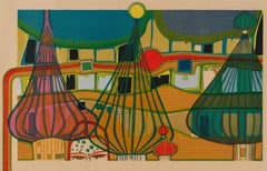 Friedensreich Hundertwasser (1928-2000) - L'Espulsione - Litografia a colori su carta velina