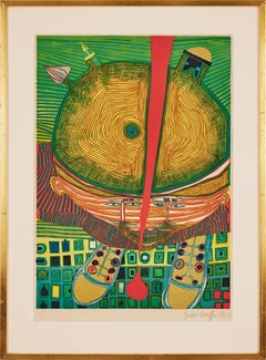 Friedensreich Hundertwasser – Der Knabe mit den grünen Haaren – hand-signed lito