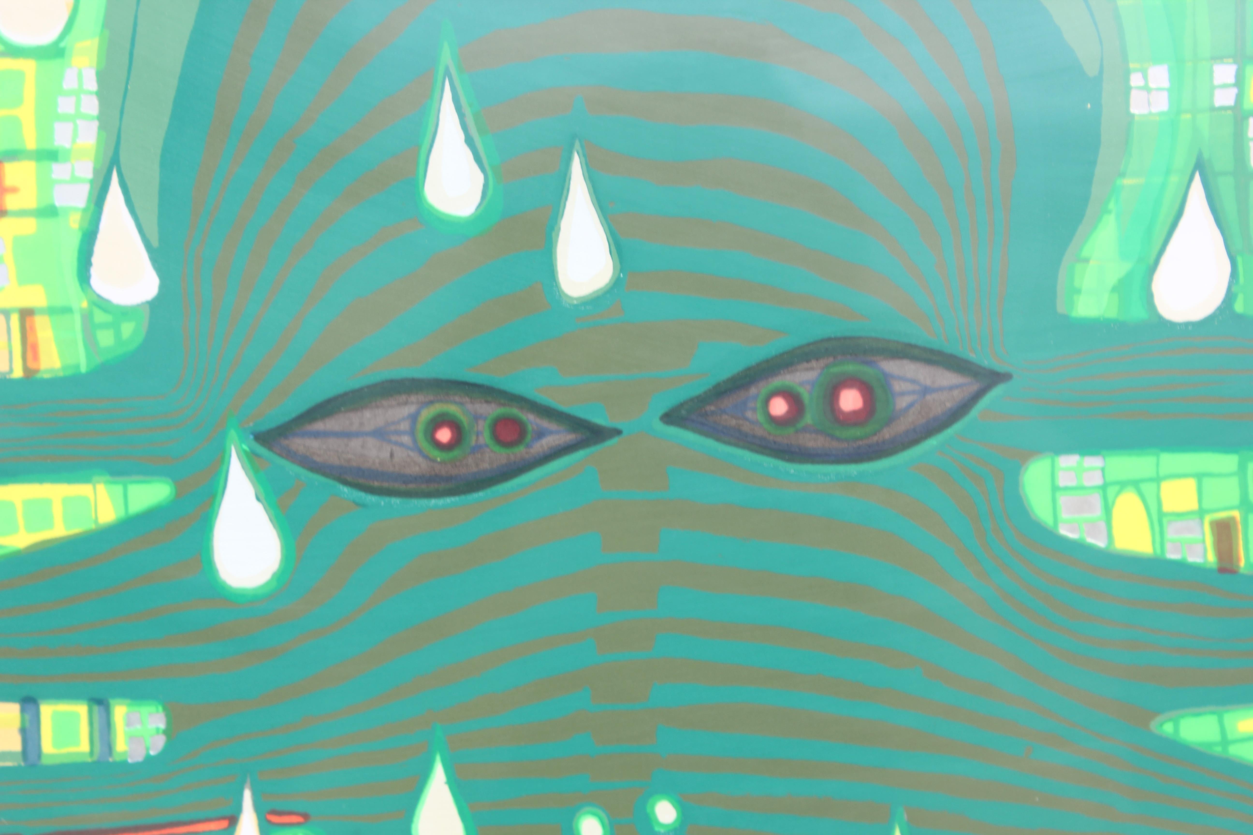 Grüne Kraft – 180/249 – Print von Friedensreich Hundertwasser