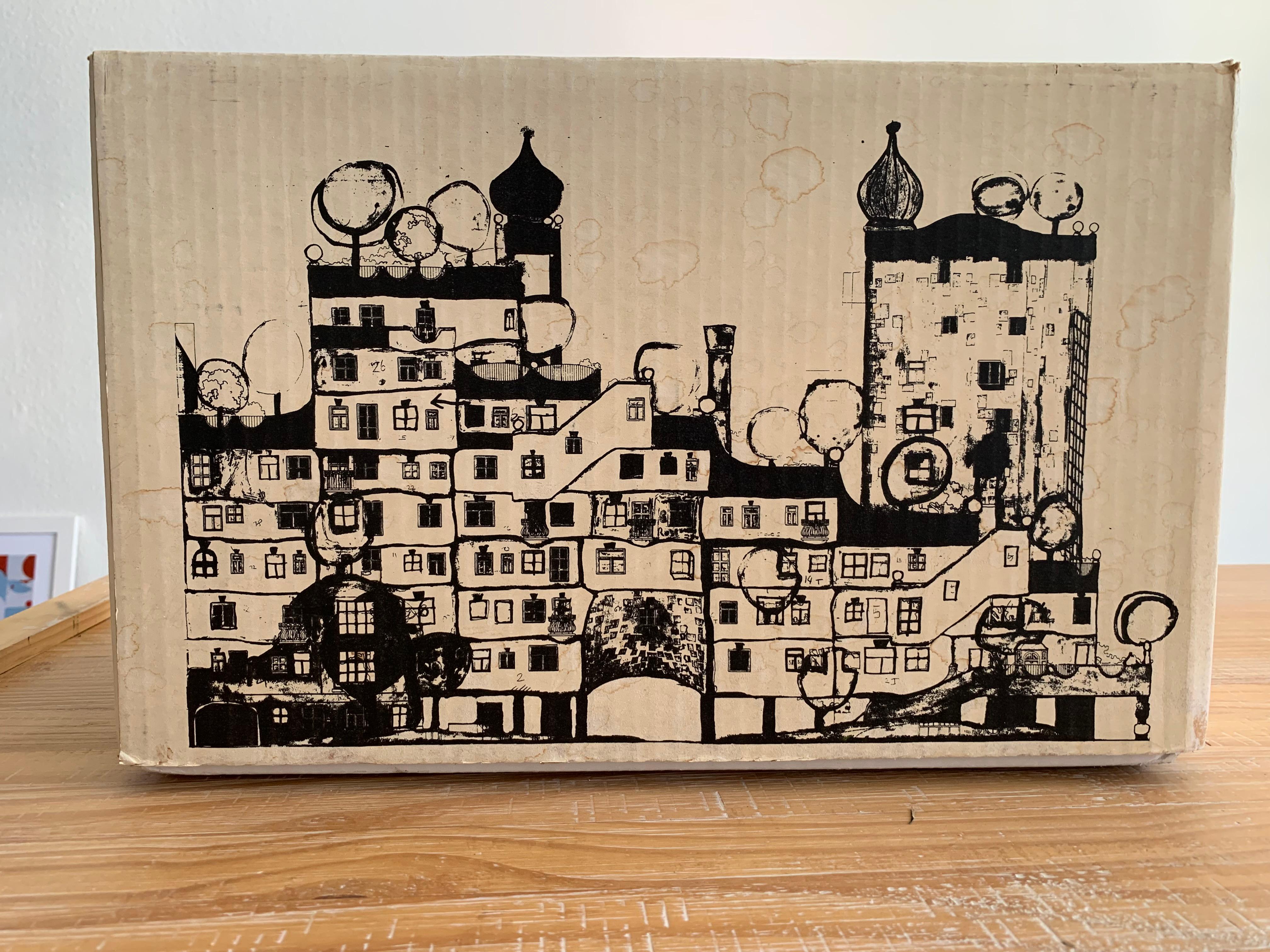 Das Hundertwasser-Haus Magdeburg, limitierte Auflage, vom Künstler signiert 12