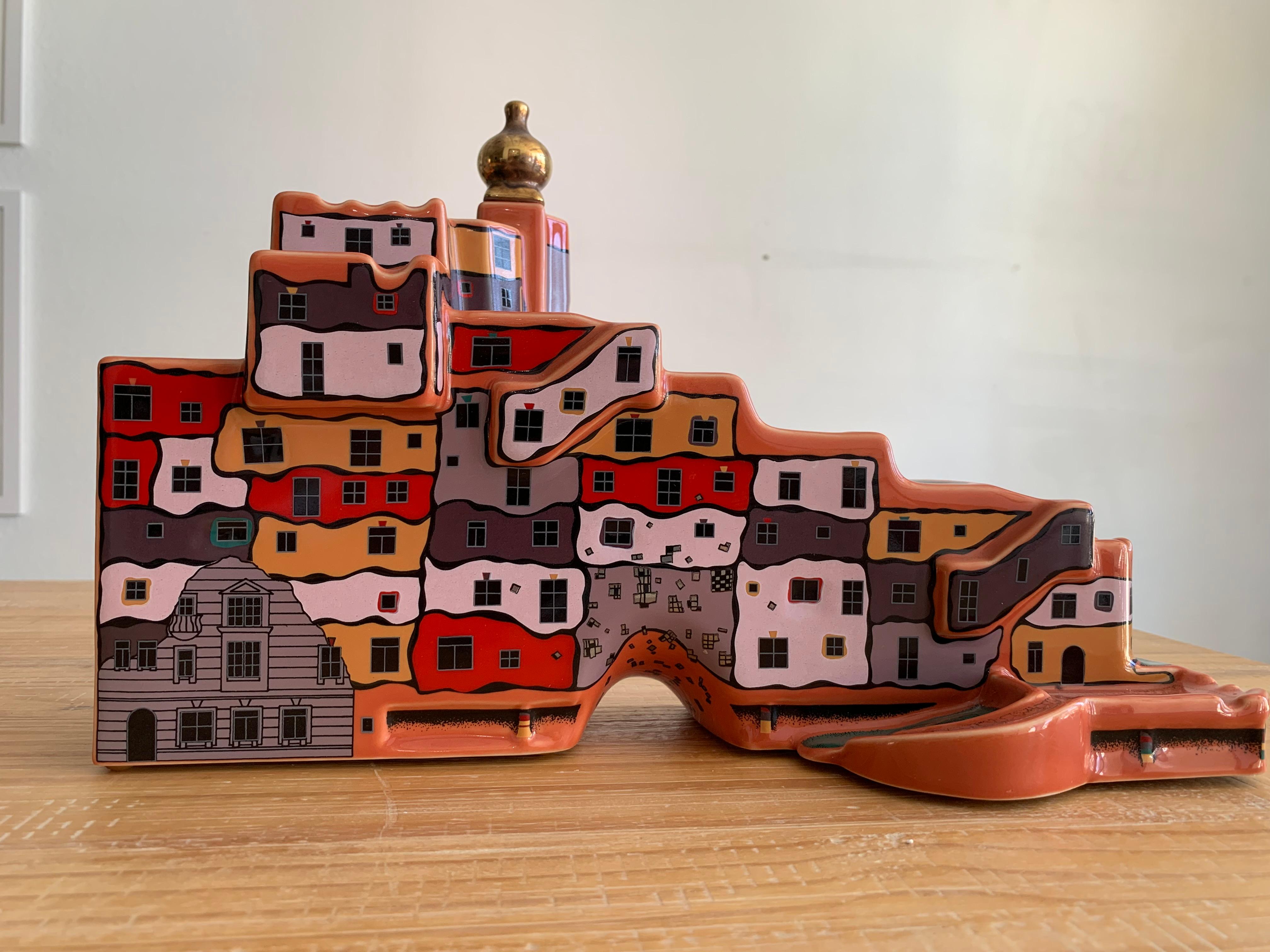 Das Hundertwasser-Haus Magdeburg, limitierte Auflage, vom Künstler signiert 2