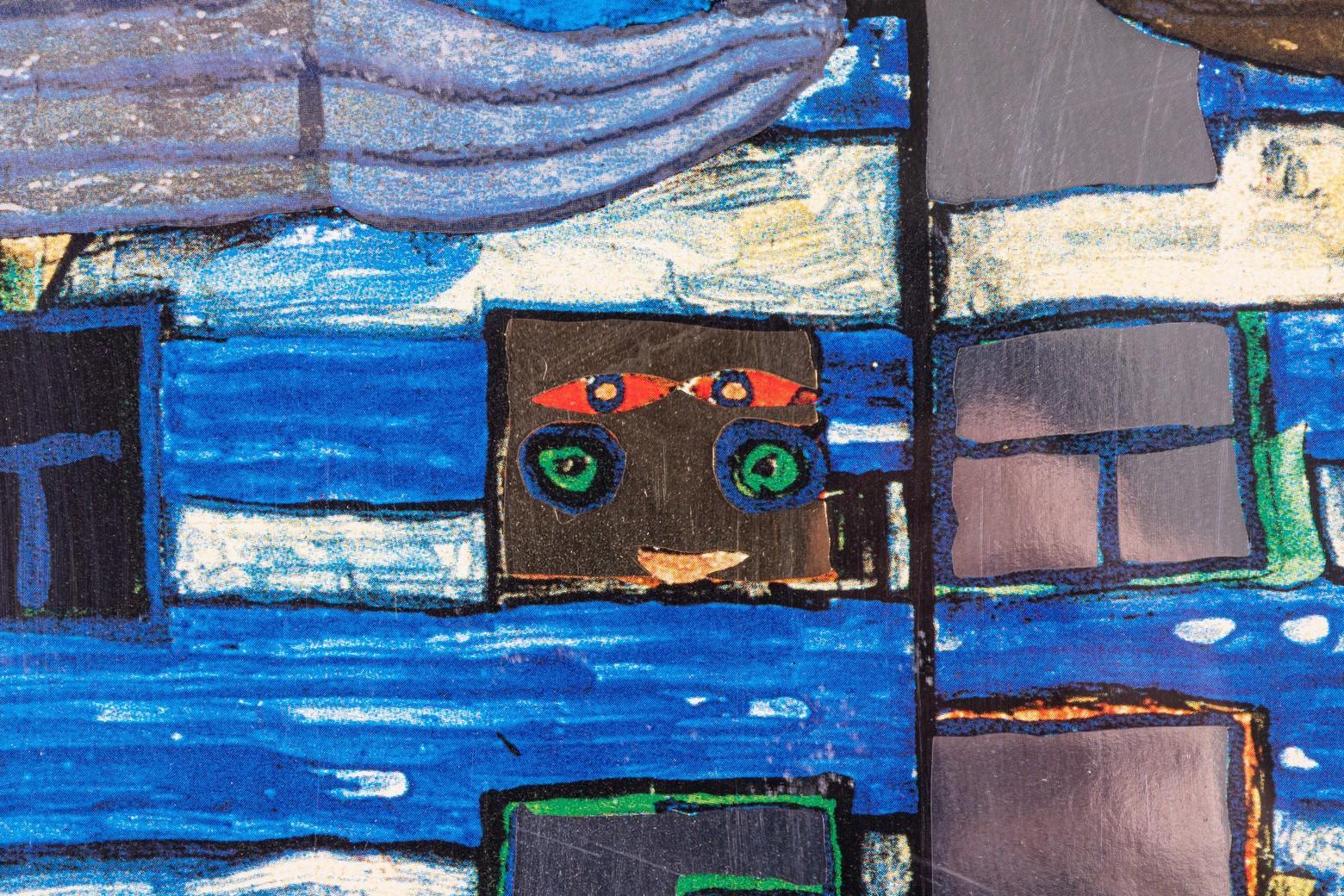 Friedensreich Hundertwasser Salviamo i mari Il canto delle balene Litografia offset 7