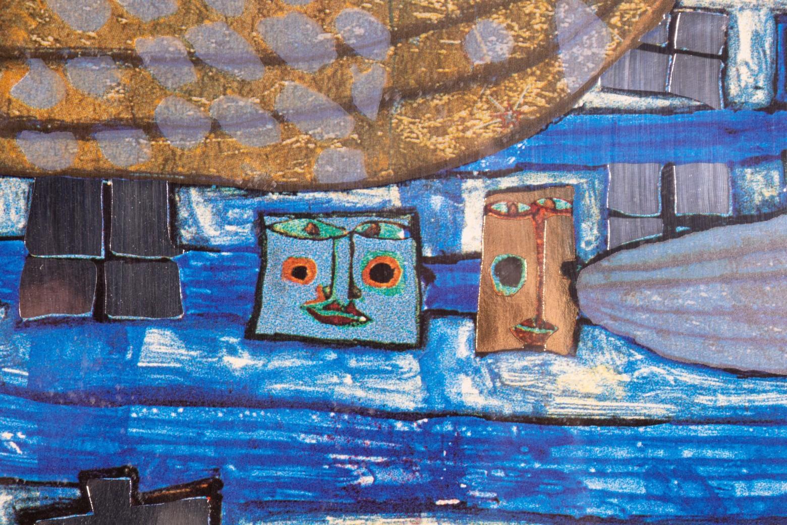 Friedensreich Hundertwasser: Offset-Lithho „ Save the Whales Song of the Whales“ 7