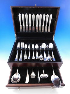Friederike by Bremer BSF 800 Silver Flatware Service Set 56 Pieces German
