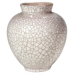 Friedgard Glatzle pour Karlsruhe Vase Majolika Craquelure Poterie West German Pottery 195