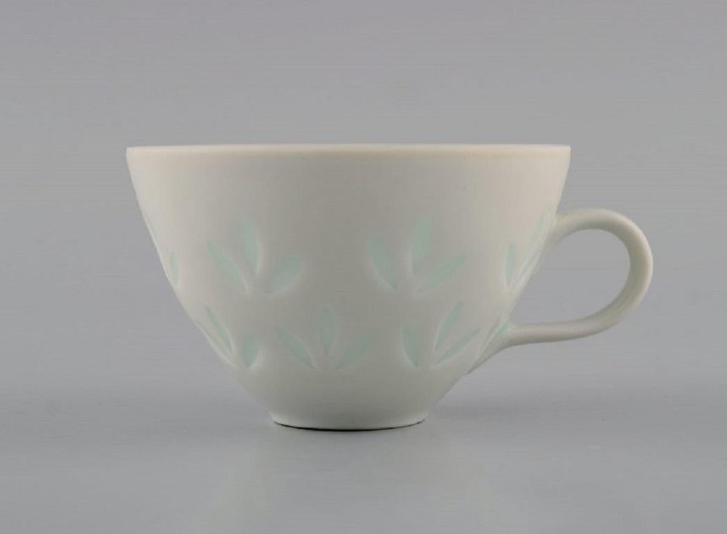 Scandinavian Modern Friedl Holzer-Kjellberg '1905-1993' for Arabia, 10 Coffee Cups with Saucers For Sale