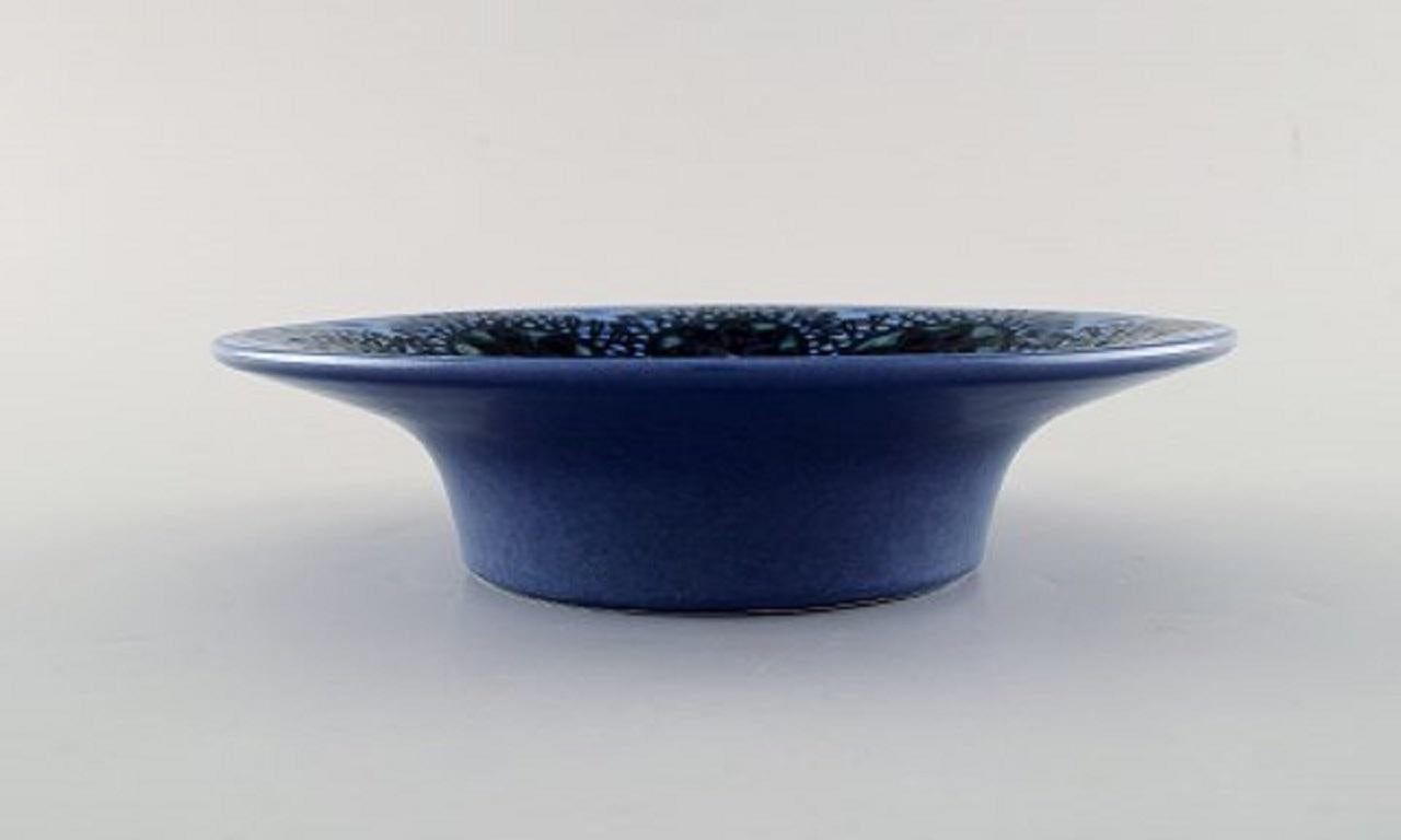 Scandinavian Modern Friedl Holzer Kjellberg for Arabia, Bowl in Glazed Ceramics, 1950s For Sale