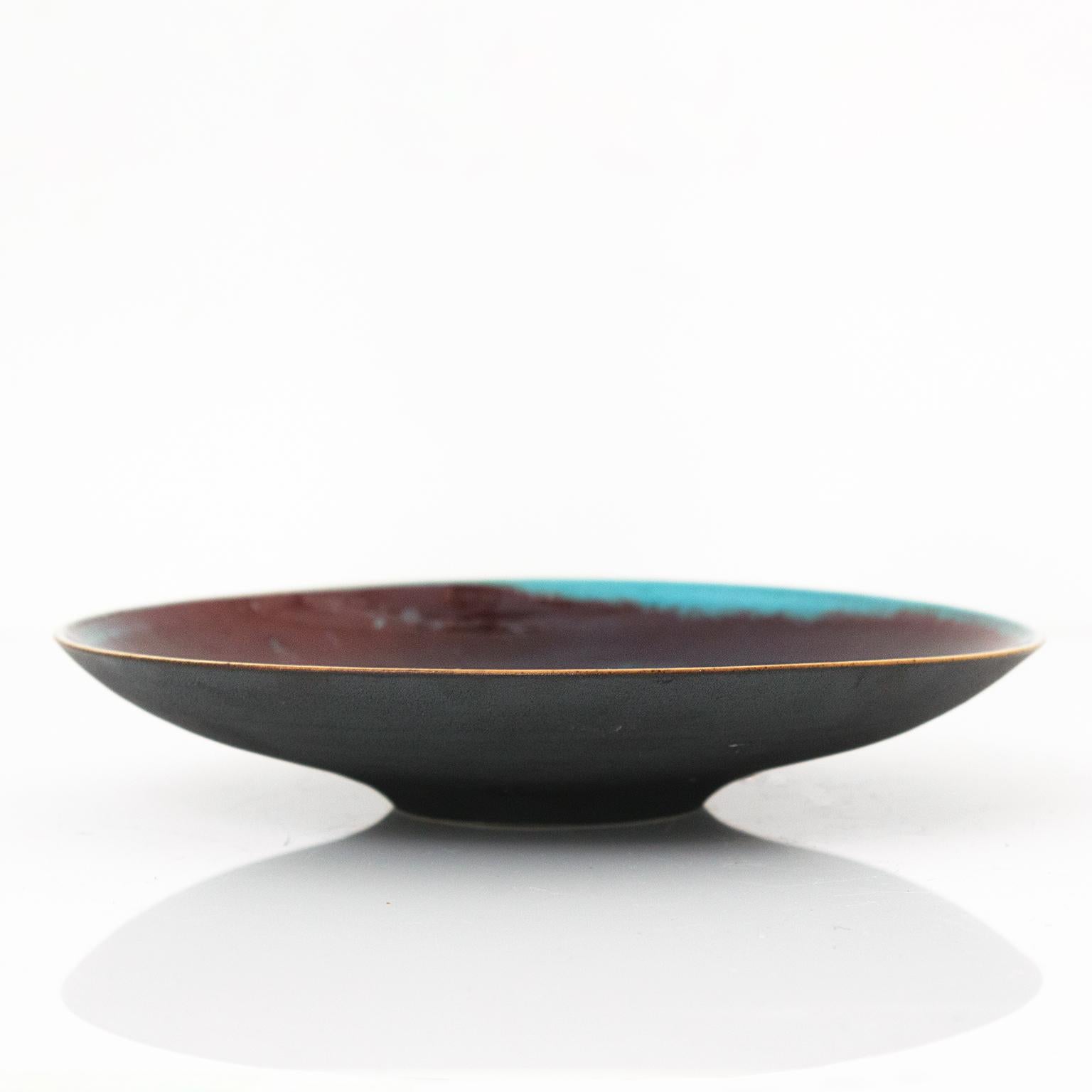 Scandinavian Modern Friedl Holzer-Kjellberg Scandinavia Modern Stoneware Bowl Arabia Finland For Sale