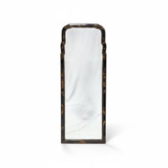 Friedman Bros. Black Chinoiserie Colonial Williamsburg Restoration Wall Mirror