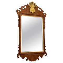 FRIEDMAN BROS Colonial Williamsburg Burl Walnut Prince of Wales Wall Mirror