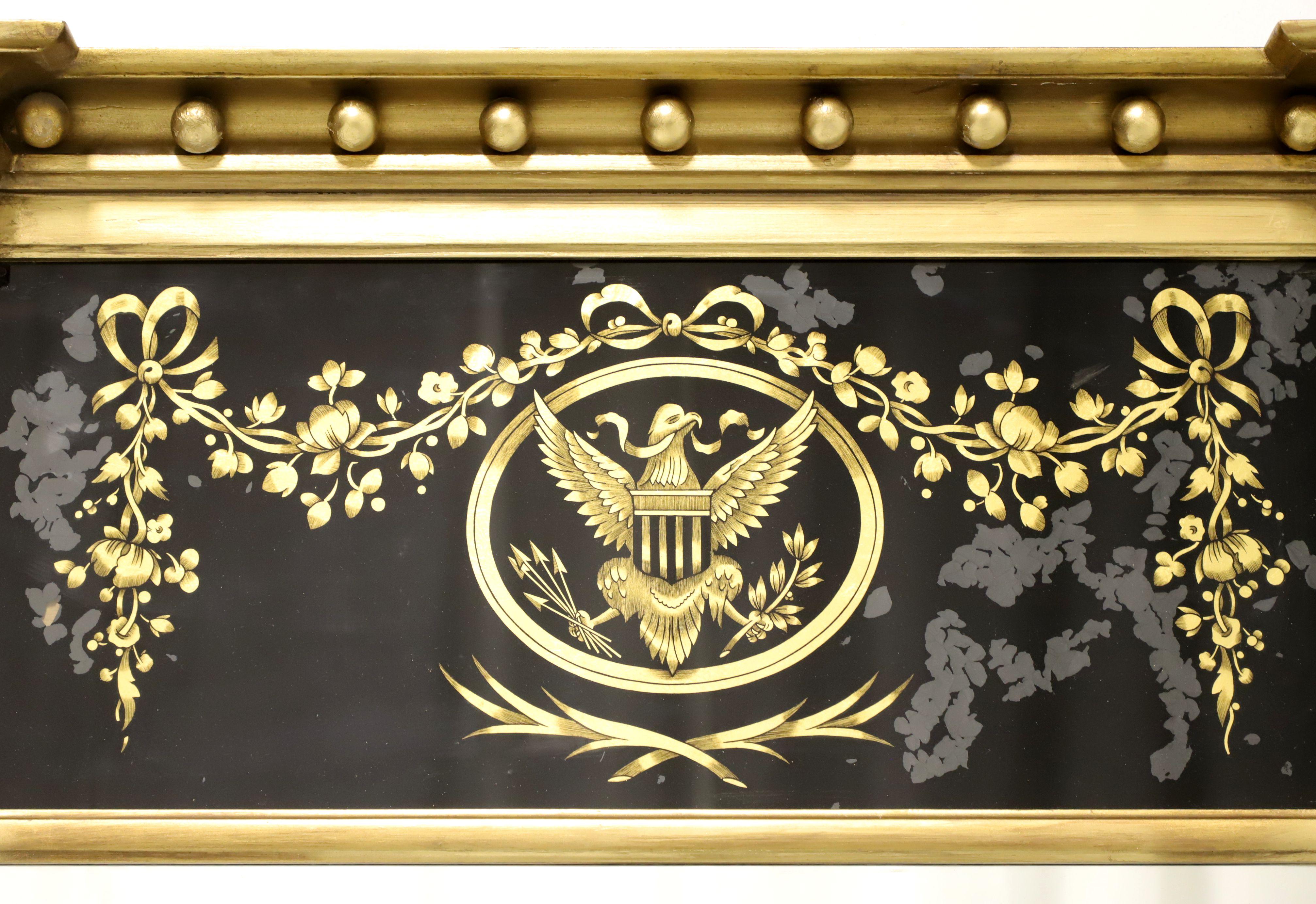 American FRIEDMAN BROS Federal Style Eagle Eglomise Trumeau Wall Mirror