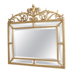 FRIEDMAN BROTHERS Adam Style Gold Horizontal Mirror