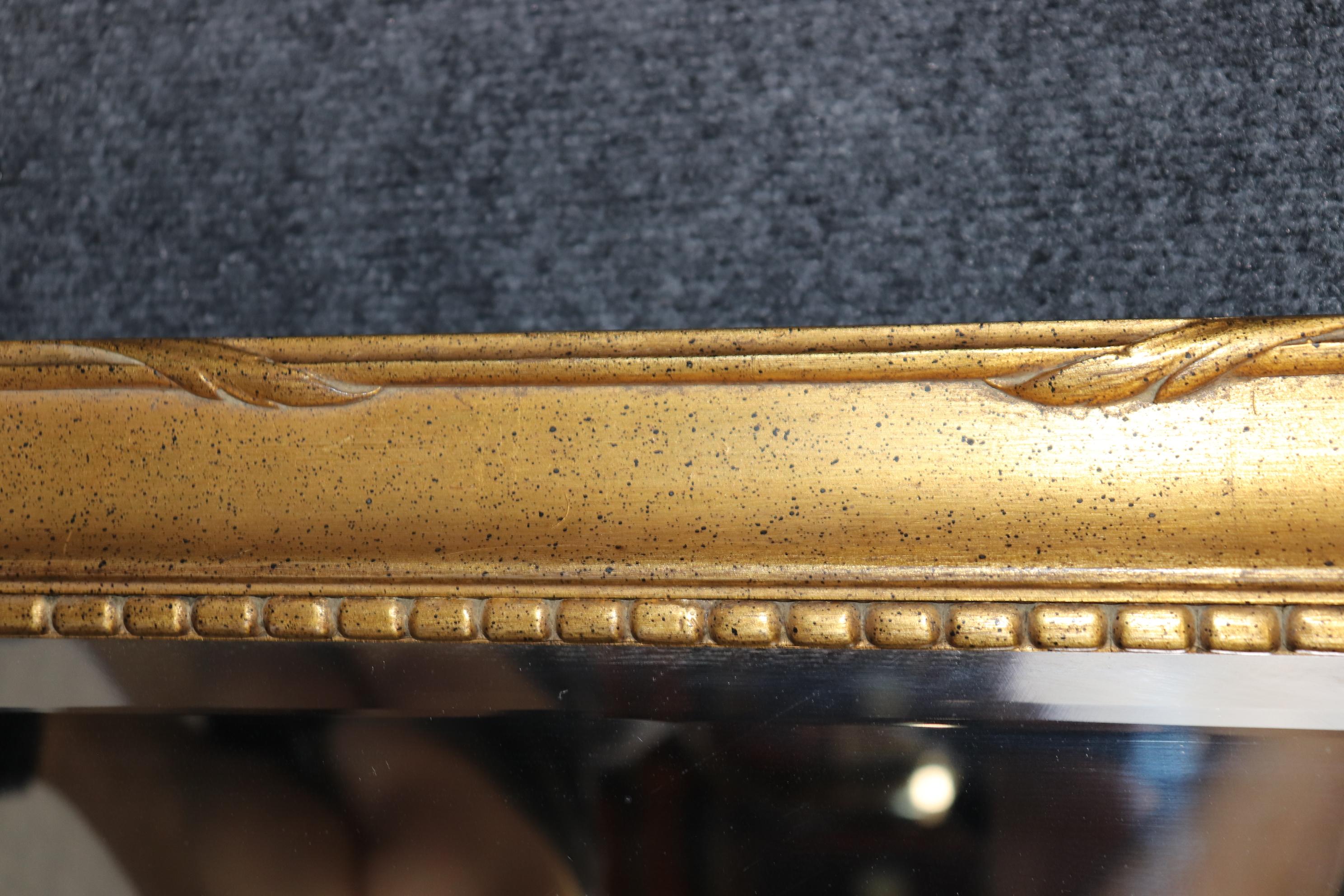 Walnut Friedman Brothers Decorative Arts Draper Era Style Gold Mirror Shell Motif For Sale