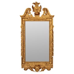 Specchio in legno dorato in stile georgiano di Friedman Brothers
