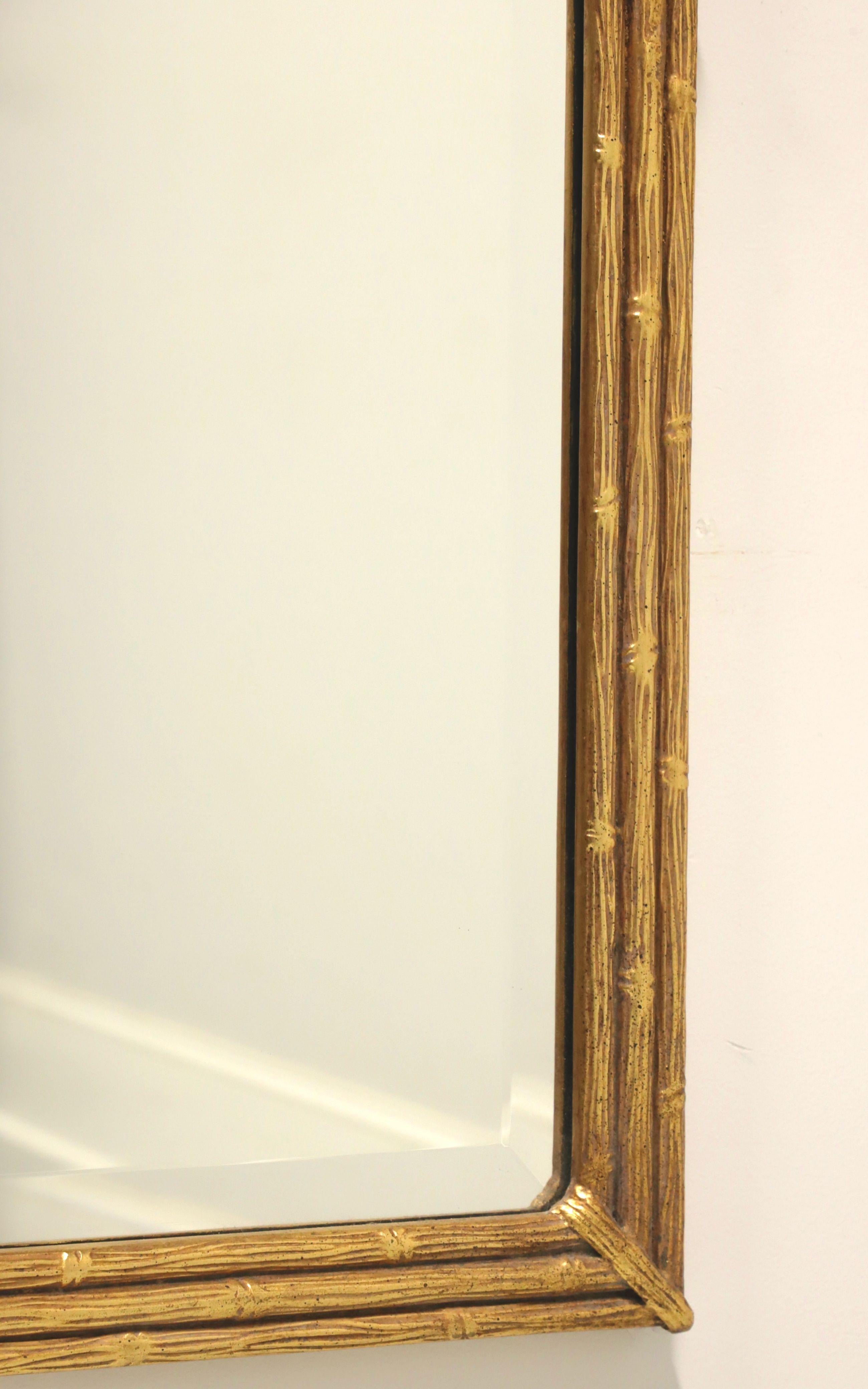 FRIEDMAN BROTHERS Gold Gilt Faux Bamboo Japanese Pagoda Mirror For Sale 3