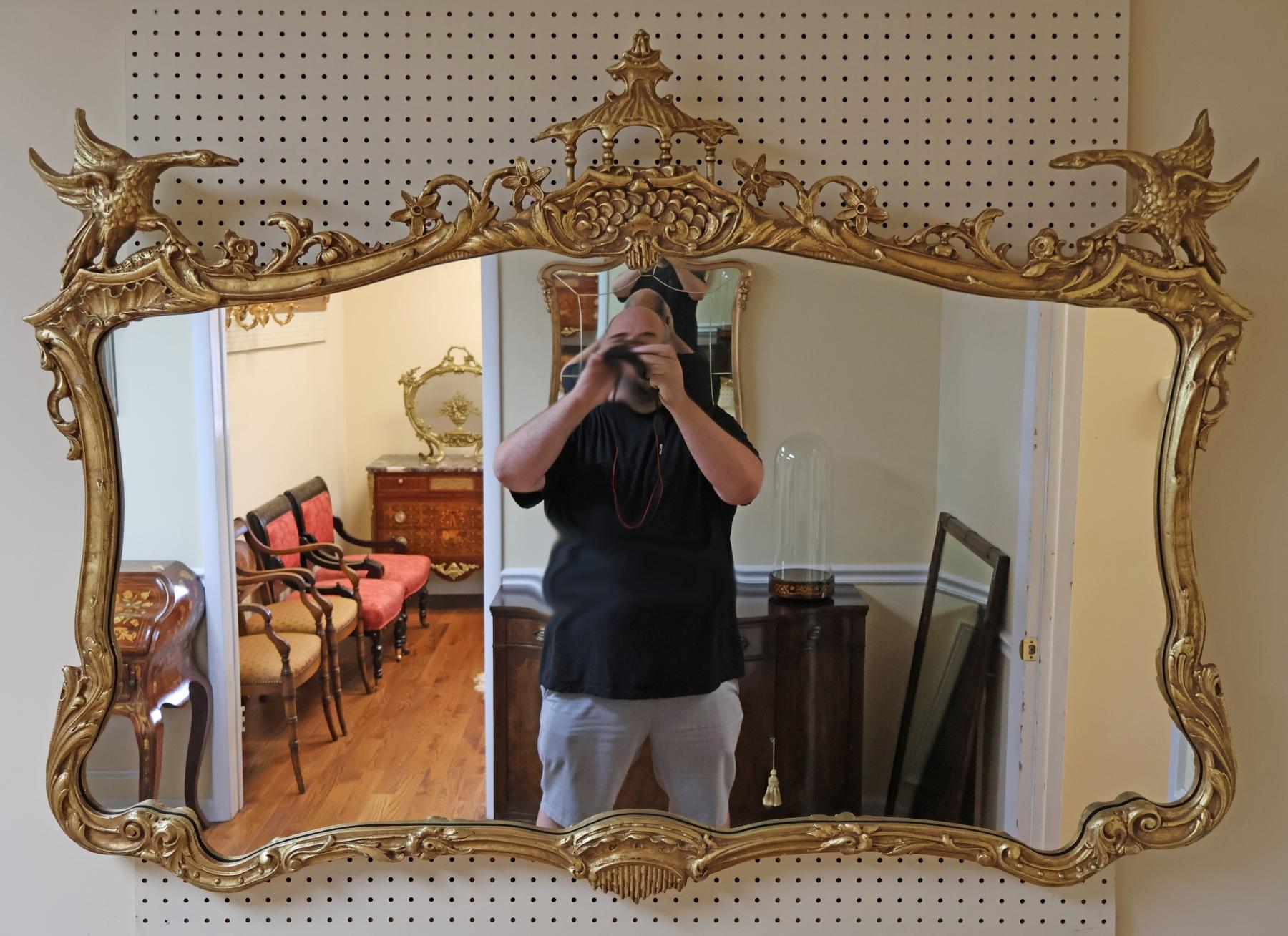 Friedman Brothers Large Gold Chinese Chippendale Mirror 56 X 41

Dimensions : 56