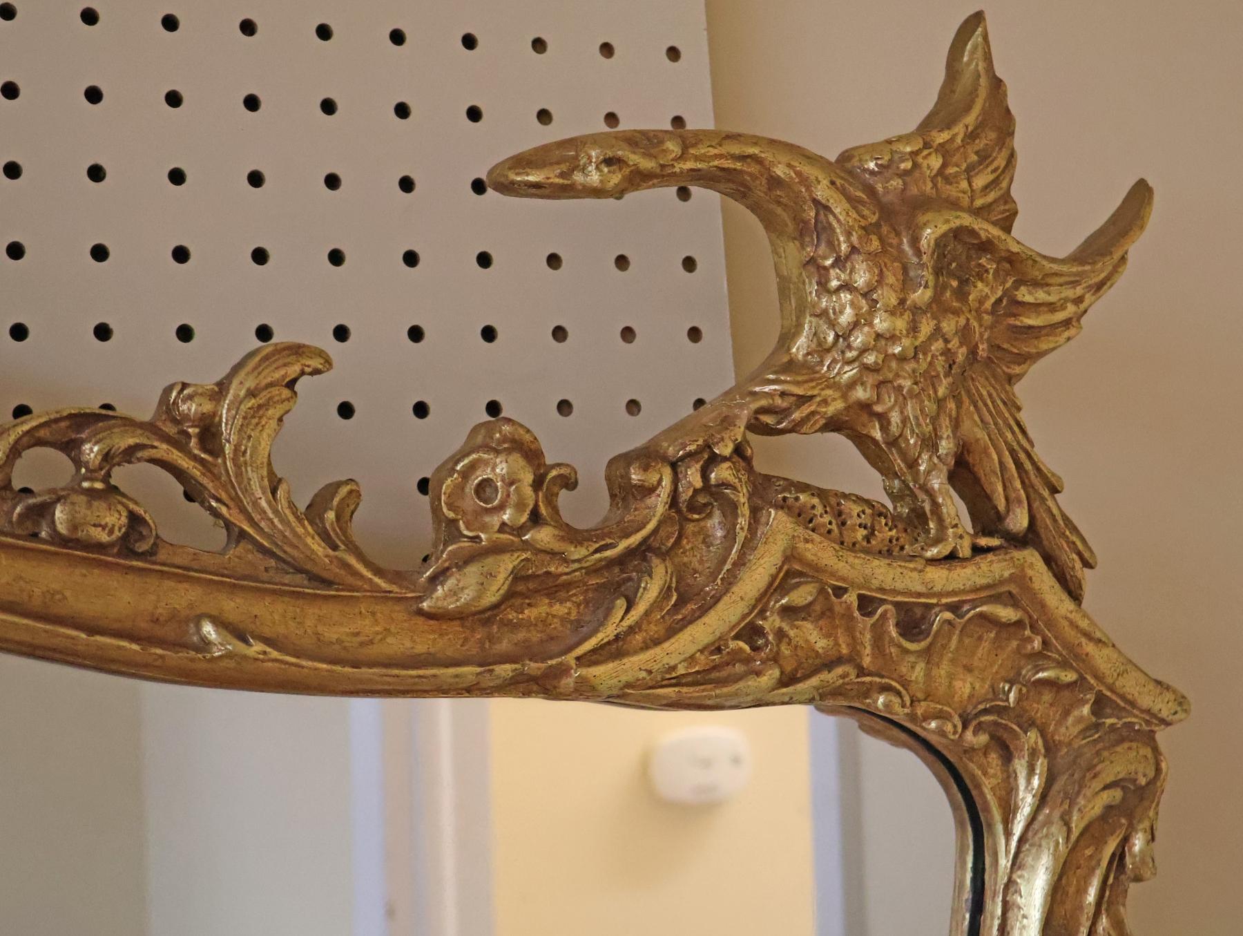 Friedman Brothers Large Gold Pagoda Chinese Chippendale Mirror 56 X 41 For Sale 1