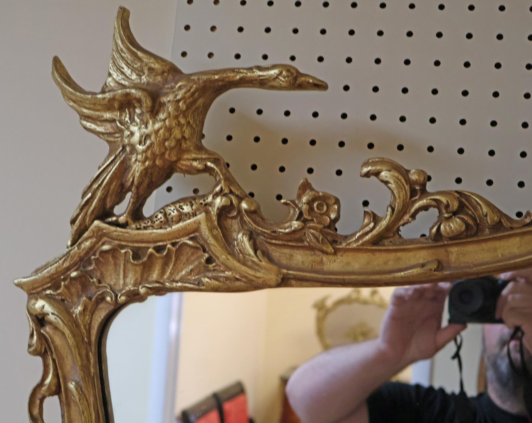 Friedman Brothers Large Gold Pagoda Chinese Chippendale Mirror 56 X 41 For Sale 2