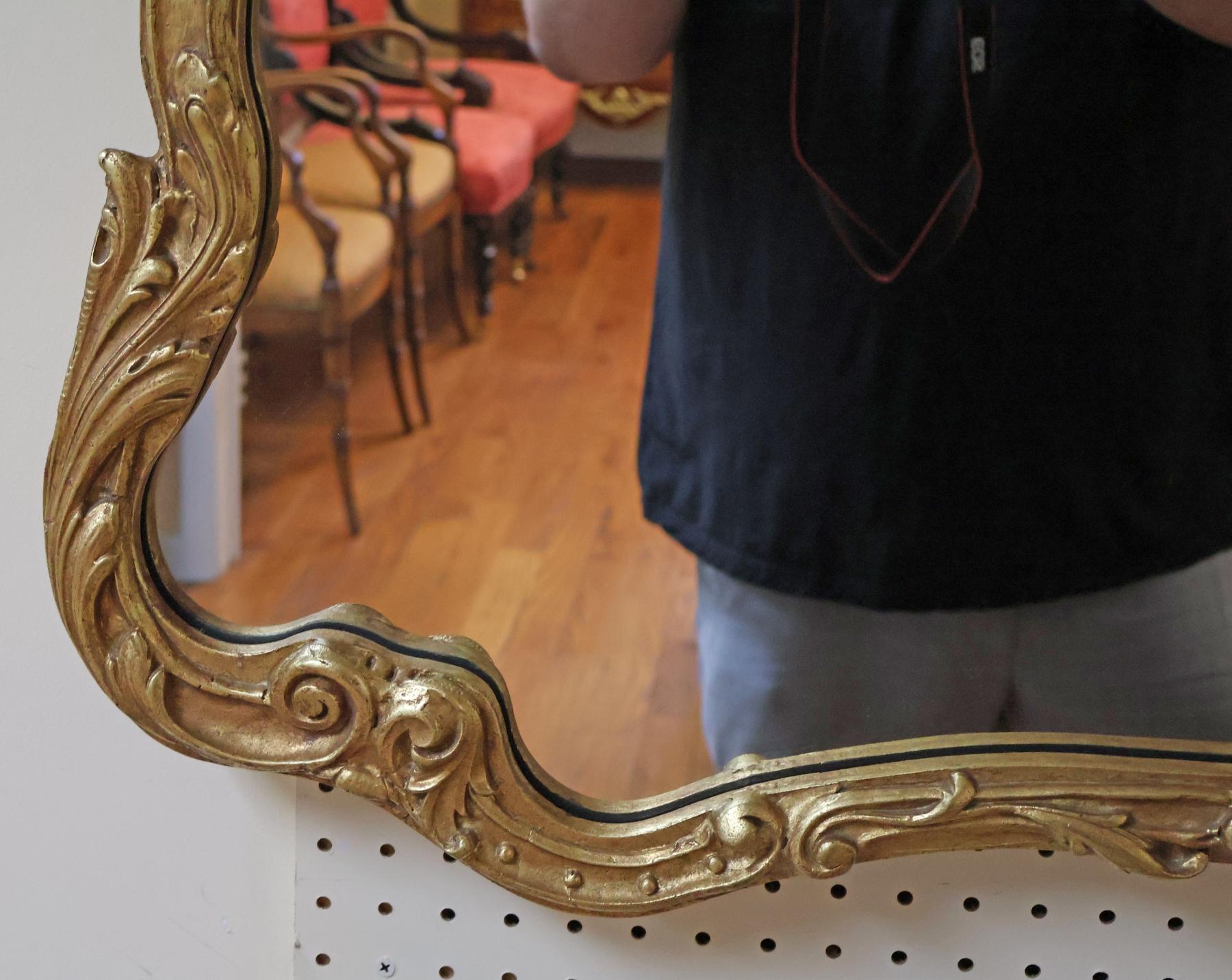 Friedman Brothers Large Gold Pagoda Chinese Chippendale Mirror 56 X 41 For Sale 3